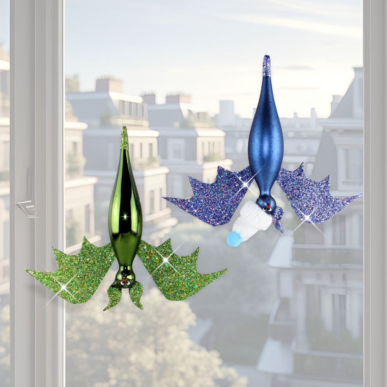 🦇 Handgefertigte Glas-Fledermäuse – Magie für dein Zuhause