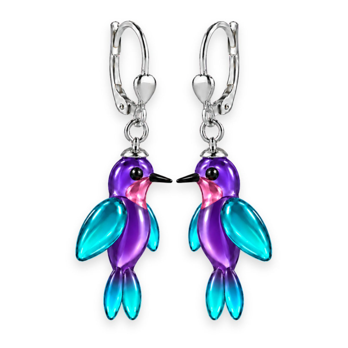 Kolibri Ohrringe aus Glas – handgefertigter Kolibri Schmuck