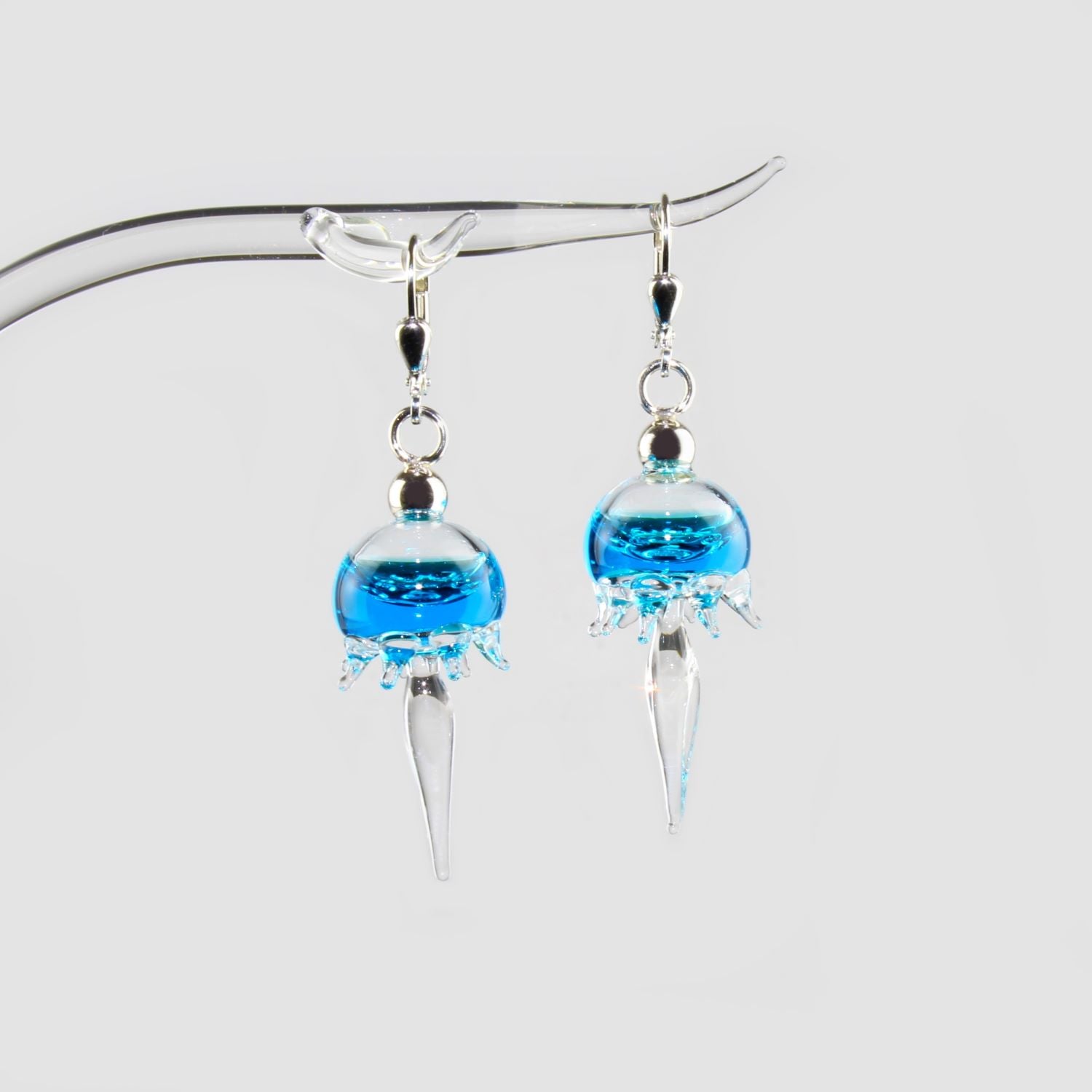 Boucles d'oreilles "water dream" méduse