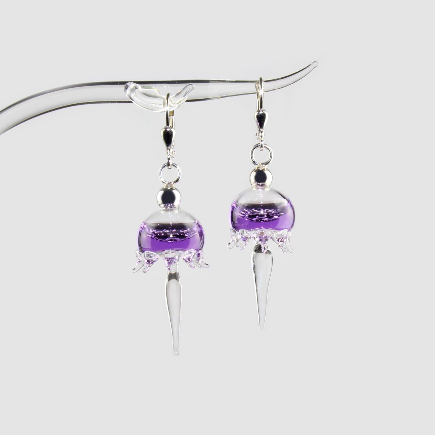 Boucles d'oreilles "water dream" méduse