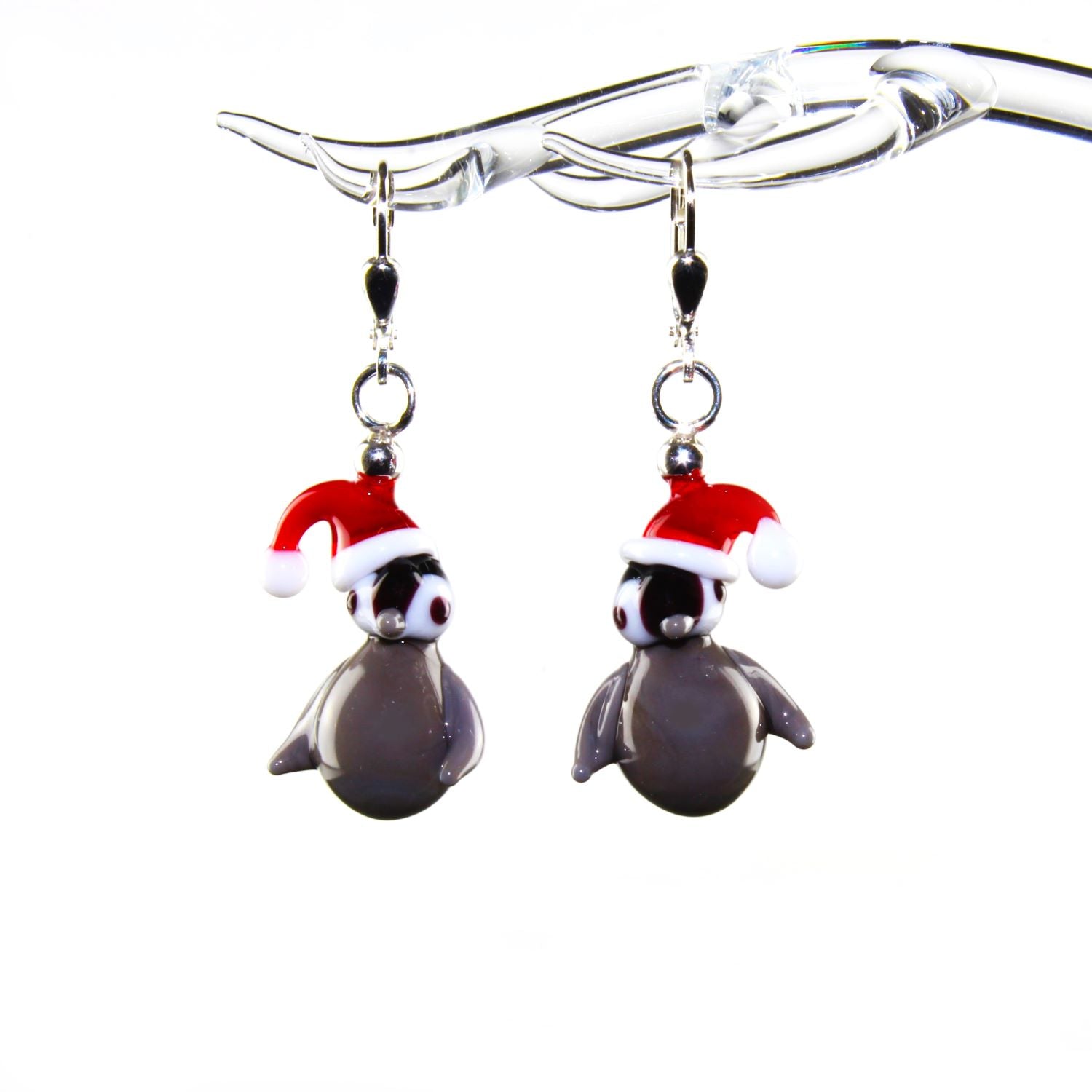 Boucles d'oreilles pingouin