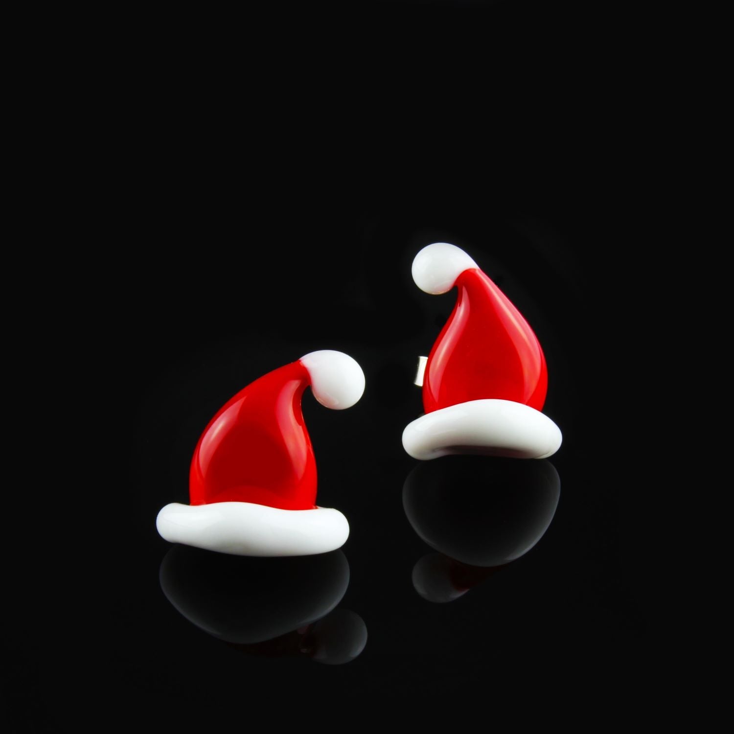 Boucles d'oreilles bonnet de Noël