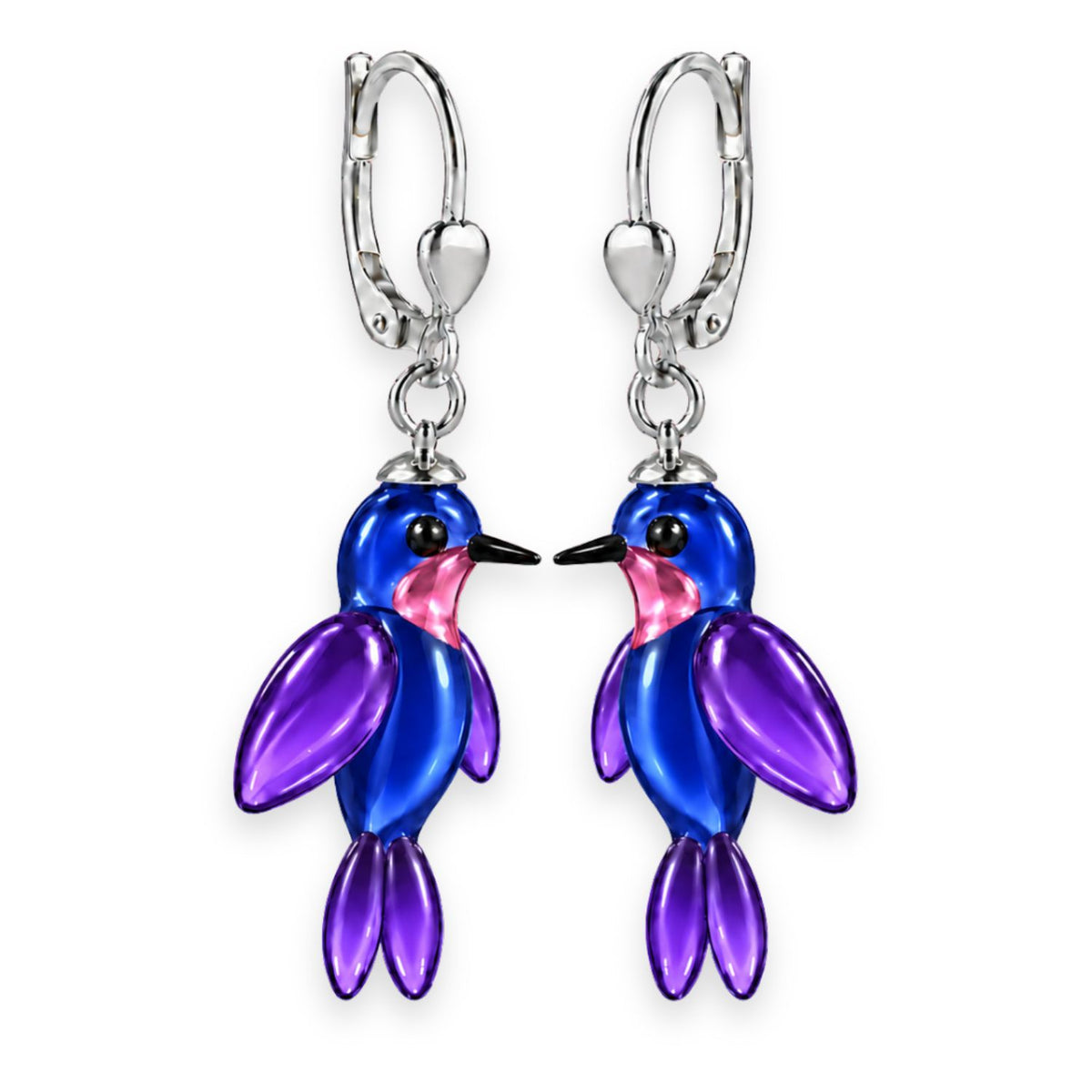 Kolibri Ohrringe aus Glas – handgefertigter Kolibri Schmuck