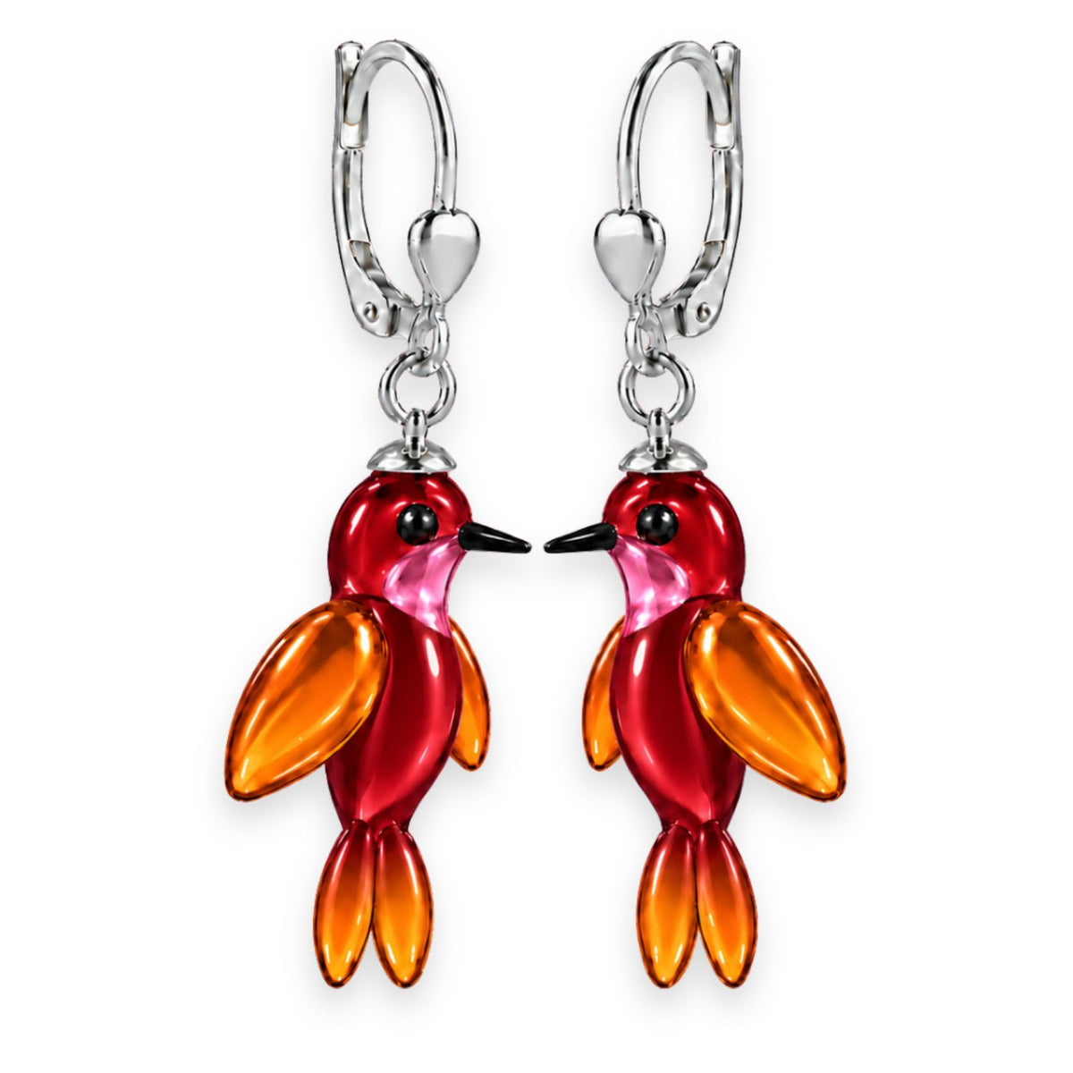 Kolibri Ohrringe aus Glas – handgefertigter Kolibri Schmuck