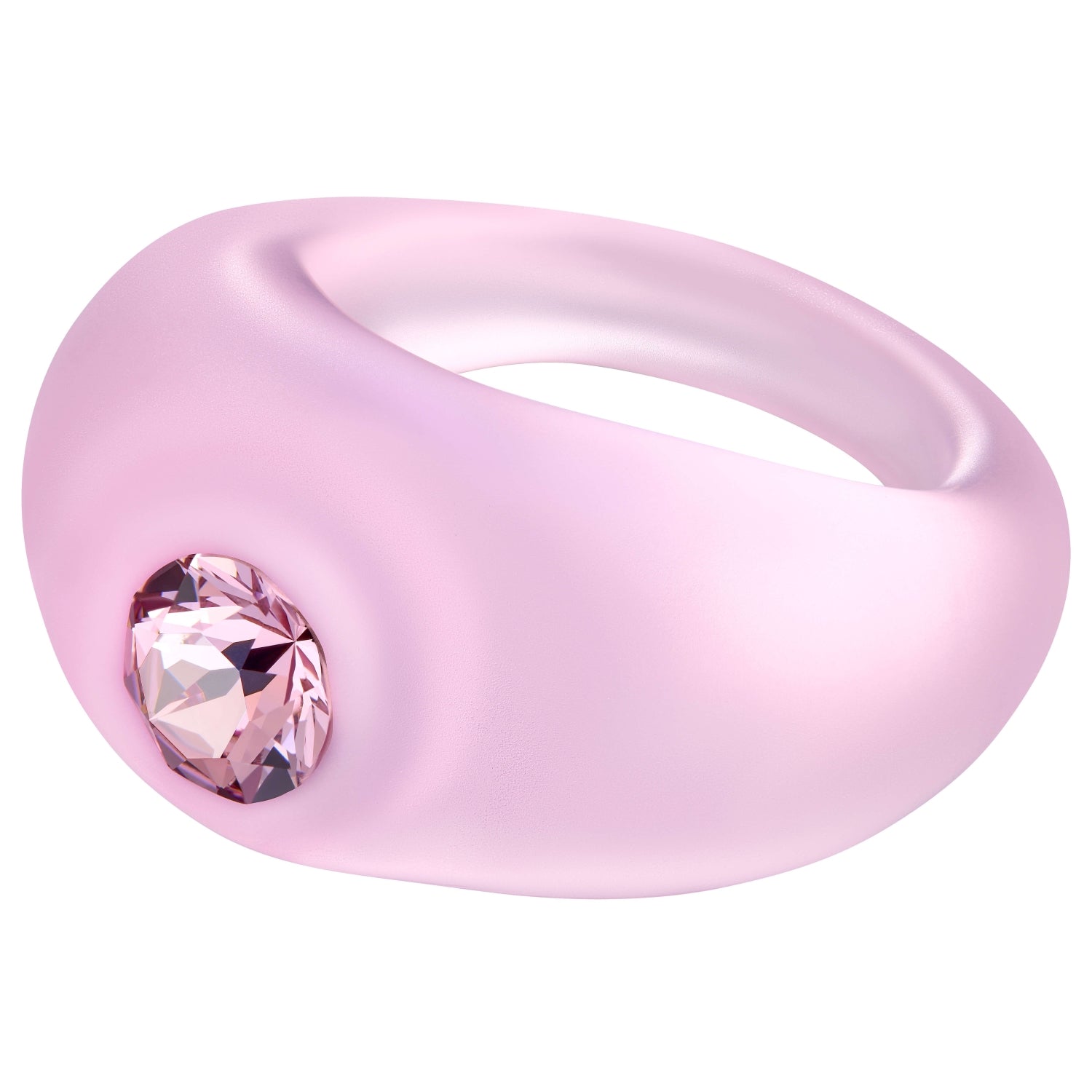 Bague "Solitaire" rose`mat