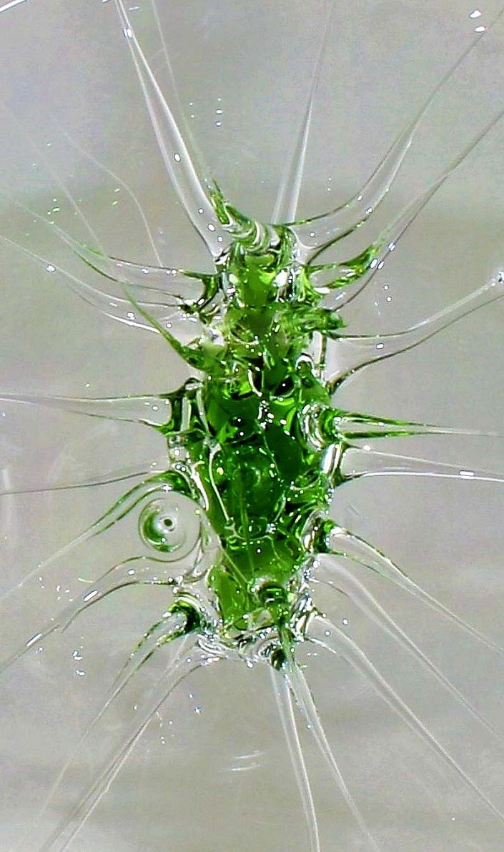 Boule araignée vert mousse
