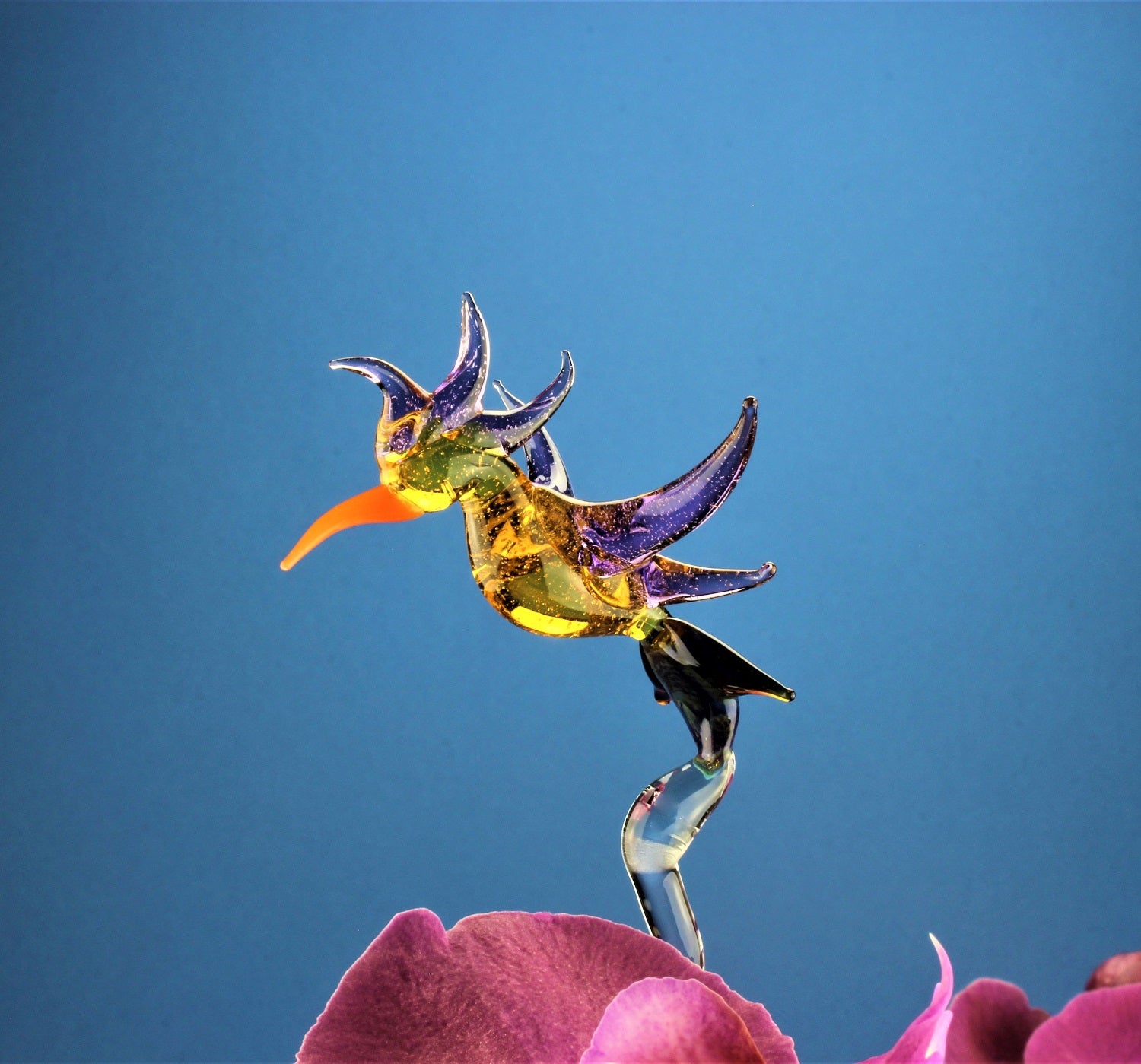 Orchideen Stab farbig Kolibri