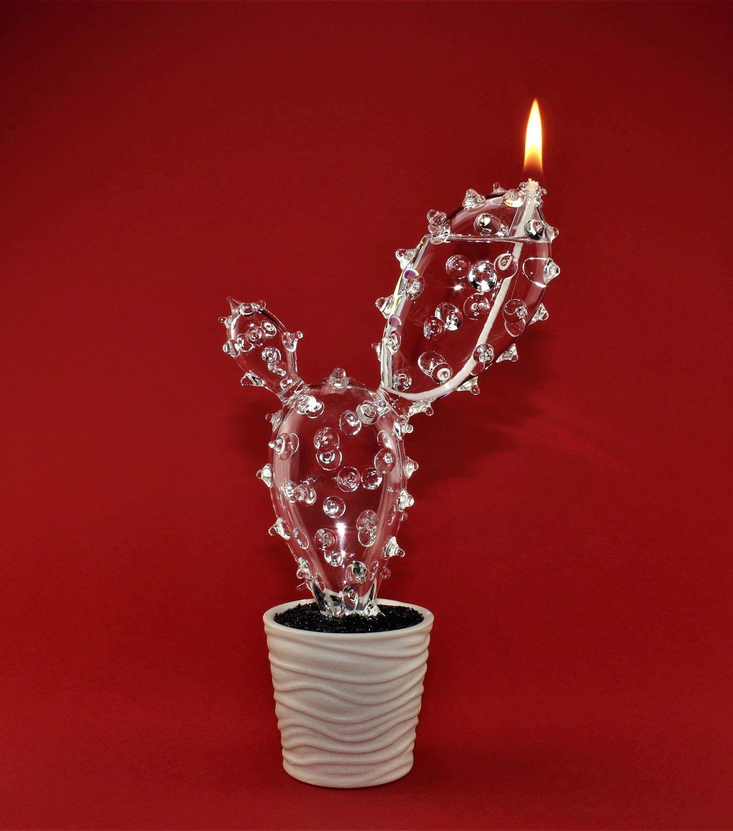 Lampe à huile "Cactus" à une flamme