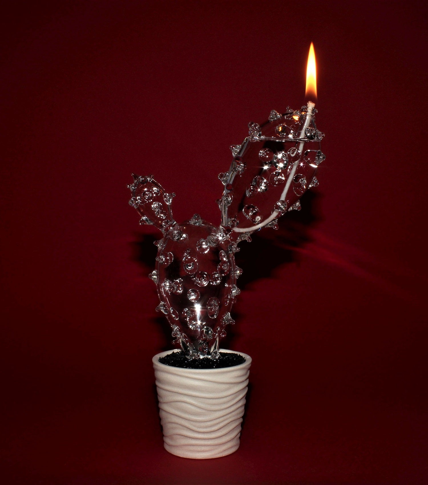Öllampe "Kaktus" ein-flammig