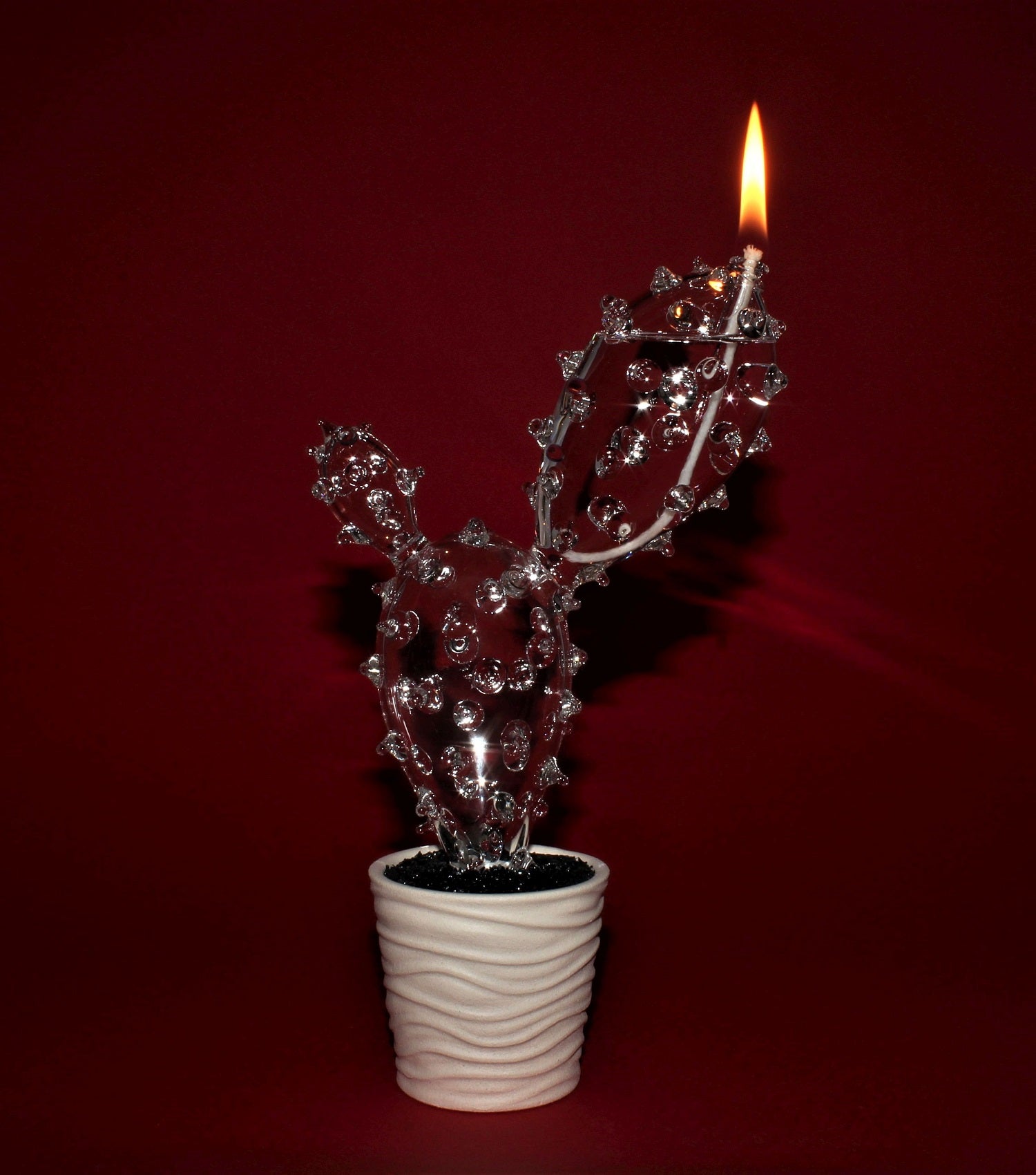 Lampe à huile "Cactus" à une flamme