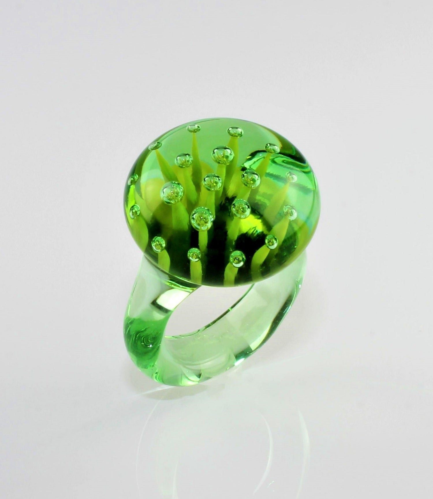 Ring "Morgentau" , Mint, Borosilikatglas