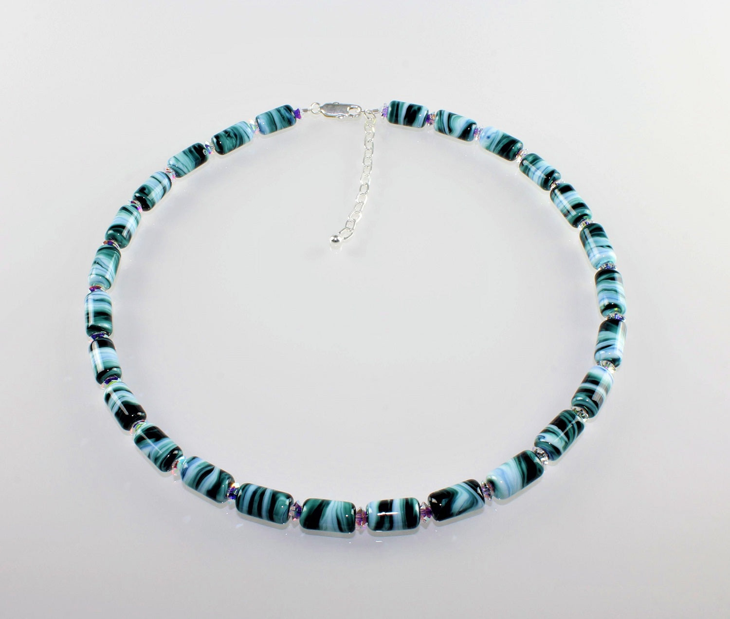 Necklace glass "twenty-six" ` 45 -47 cm length.
