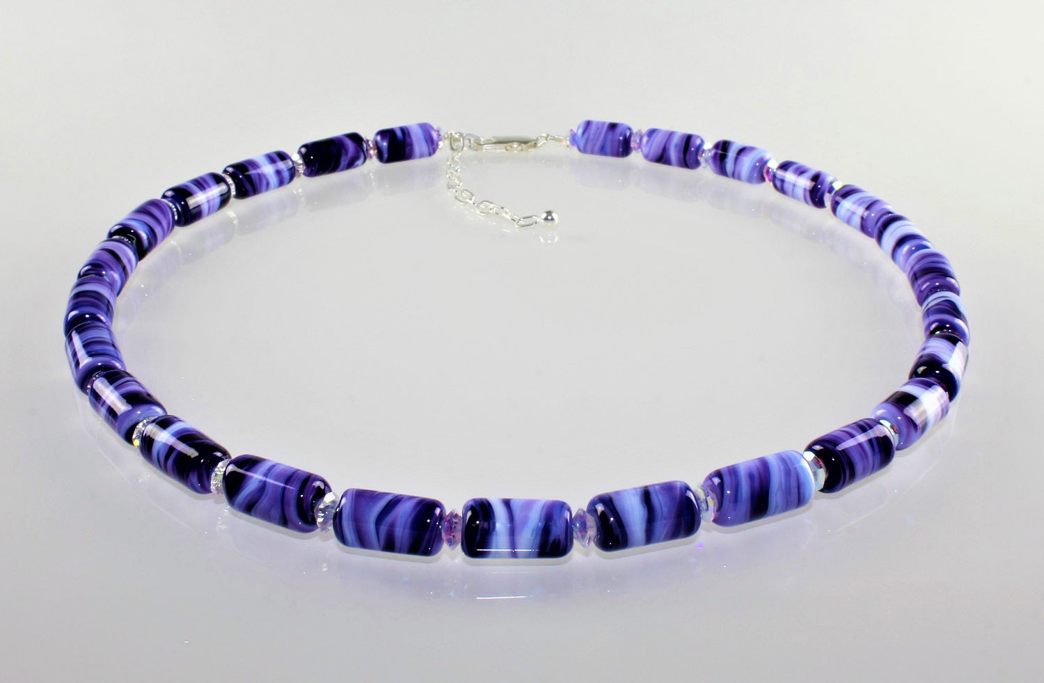 Necklace glass "twenty-six" ` 45 -47 cm length.
