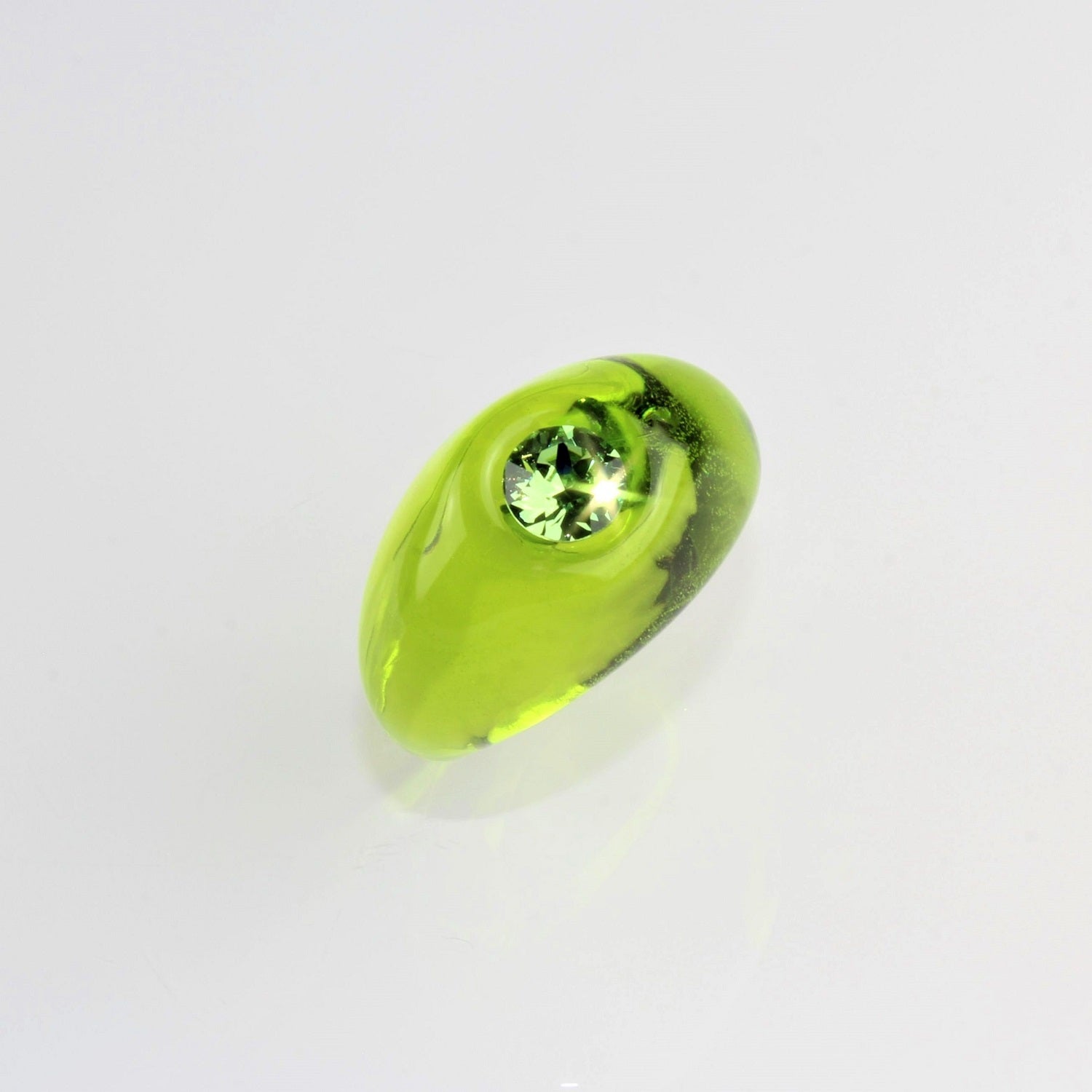 Bague "Solitaire" Ultra-vert