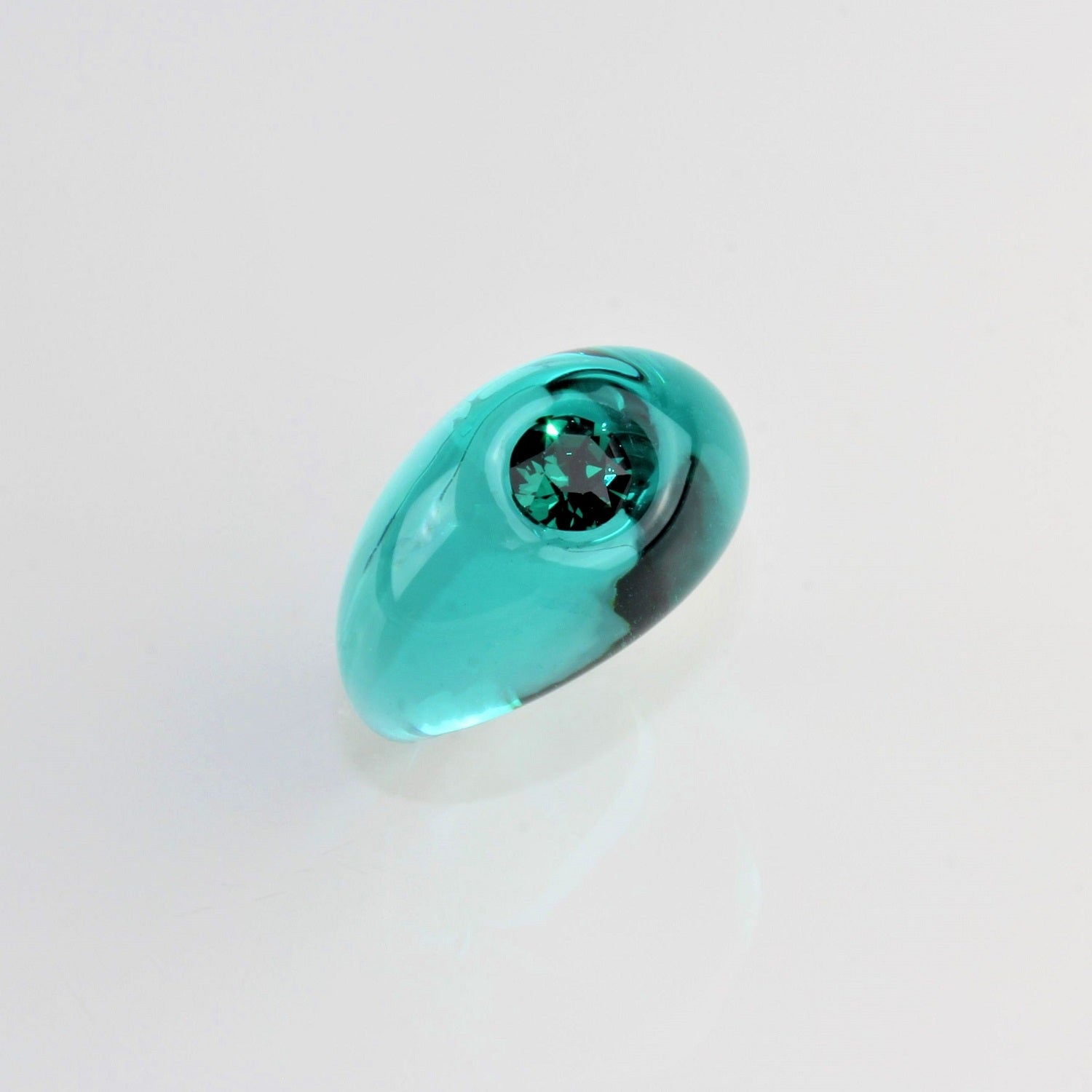 Bague "Solitaire" turquoise light