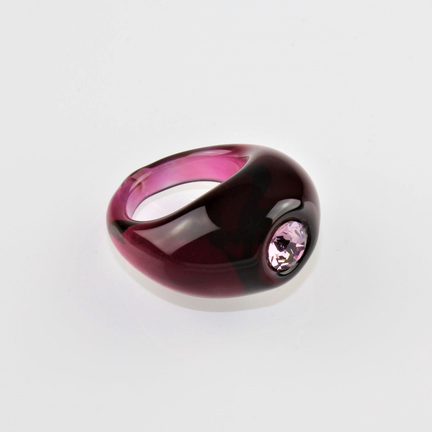 Ring "Solitär" Fuchsia