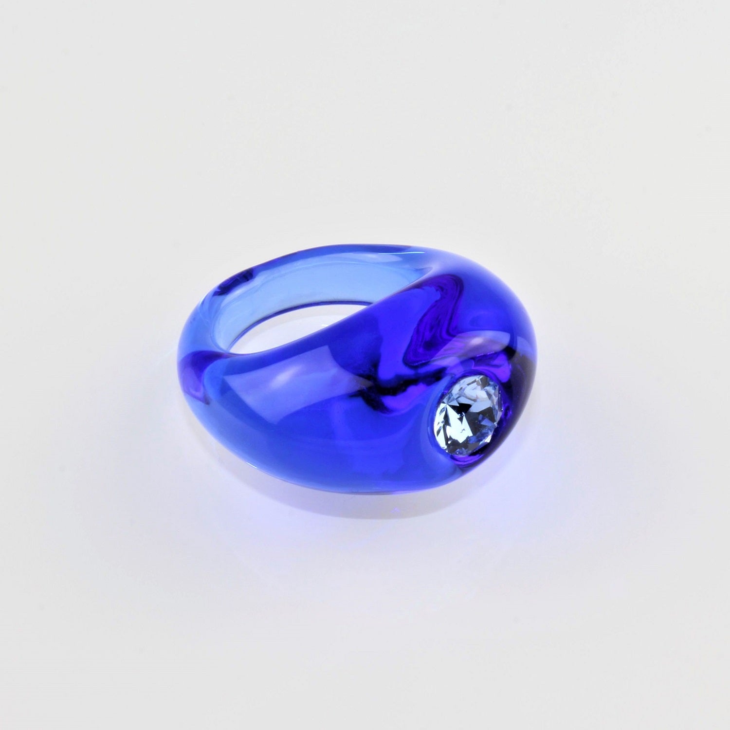 Bague "Solitaire" saphir
