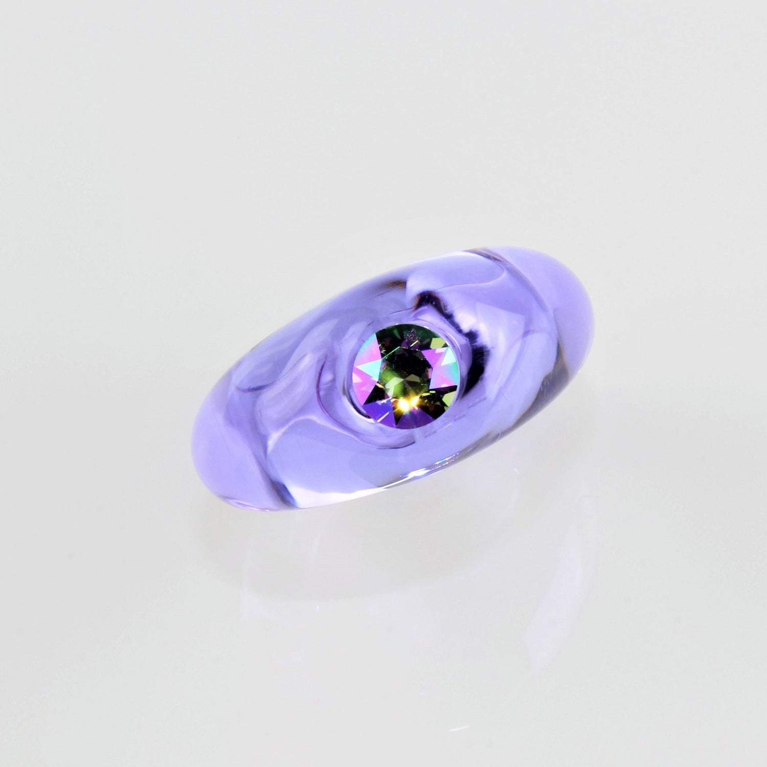 Anello "Solitaire" Ultra Violet