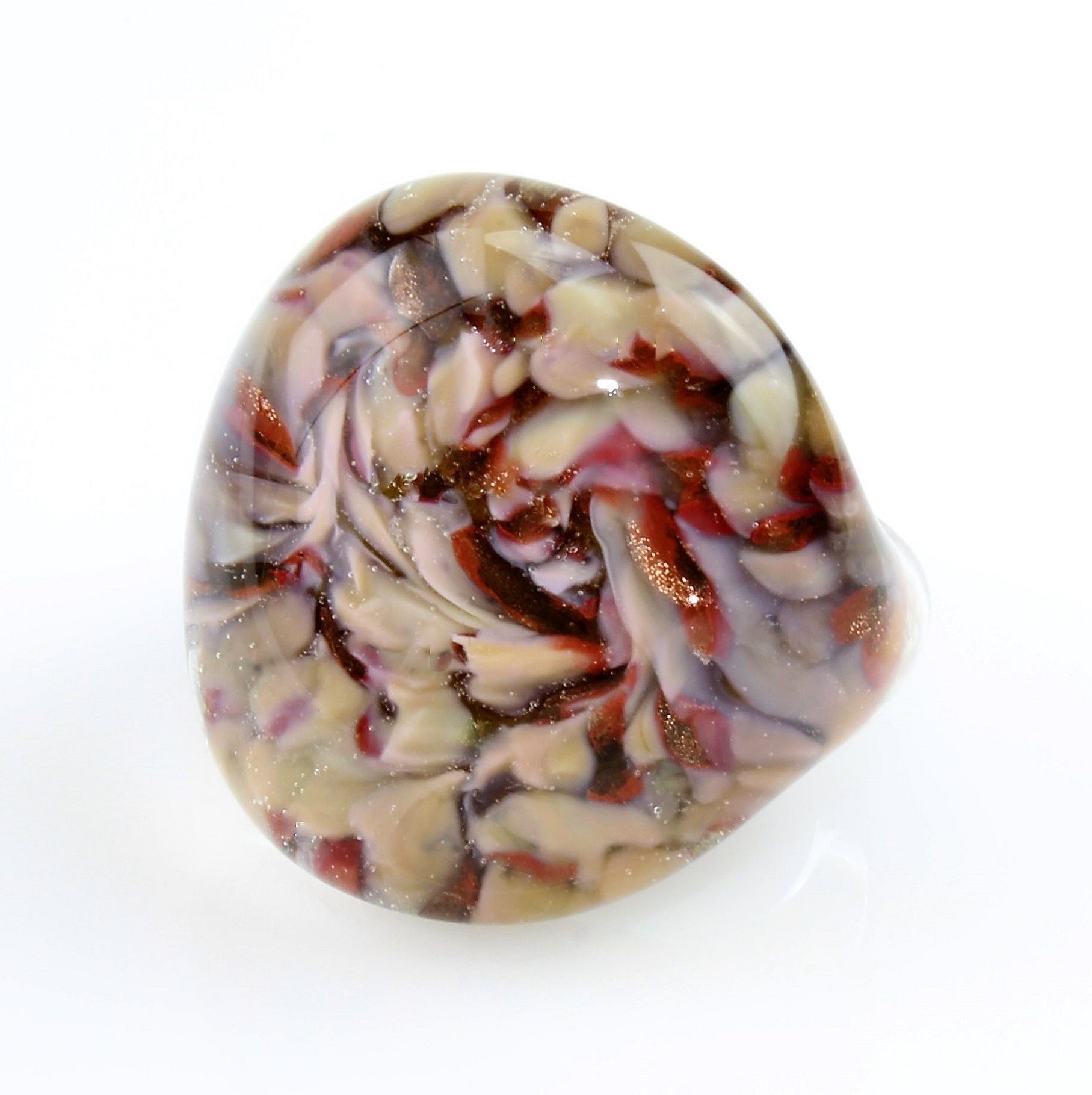 Anello "Madame" Rose" marrone marmorizzato