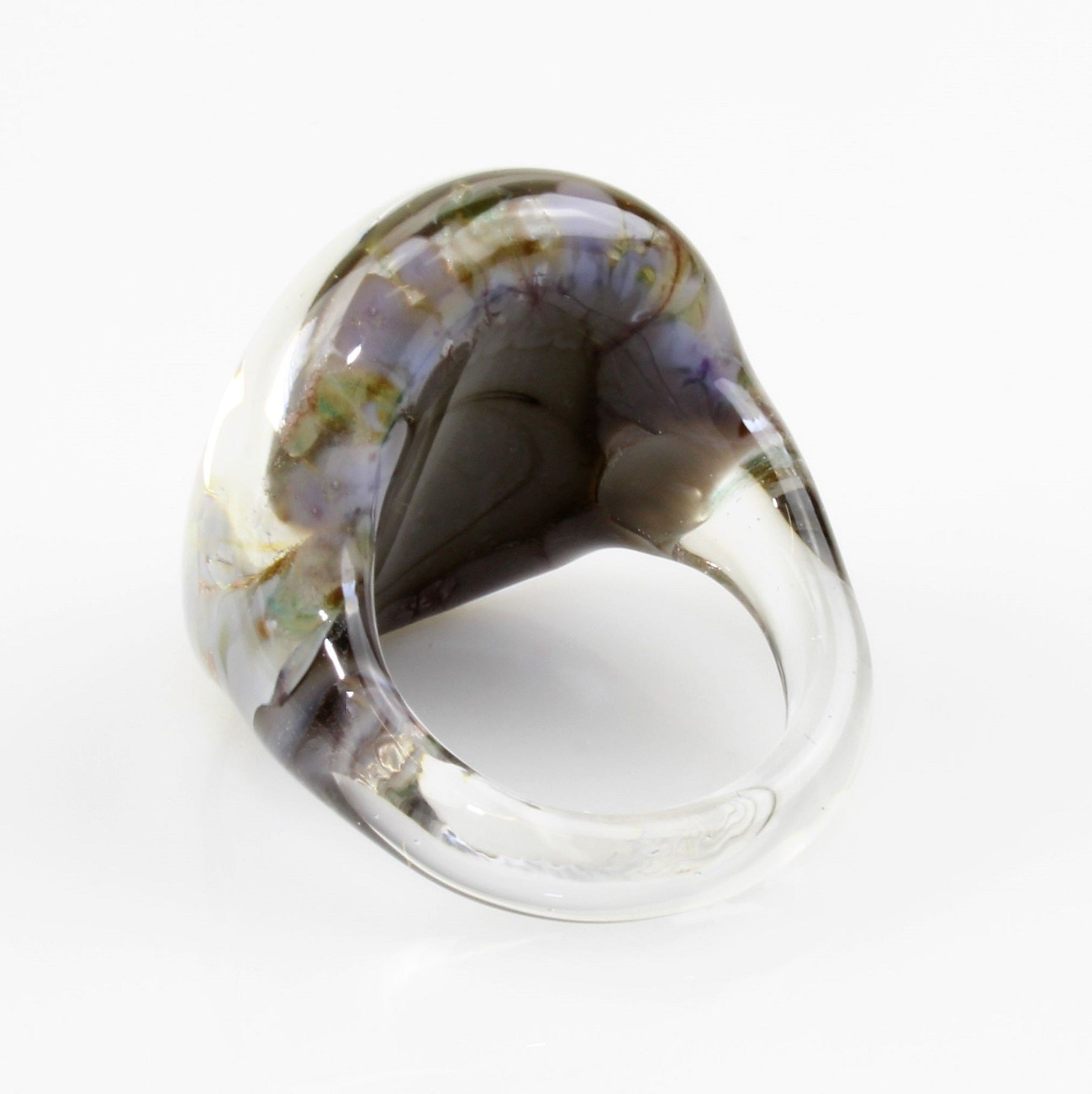 Bague "Madame" Gris marbré