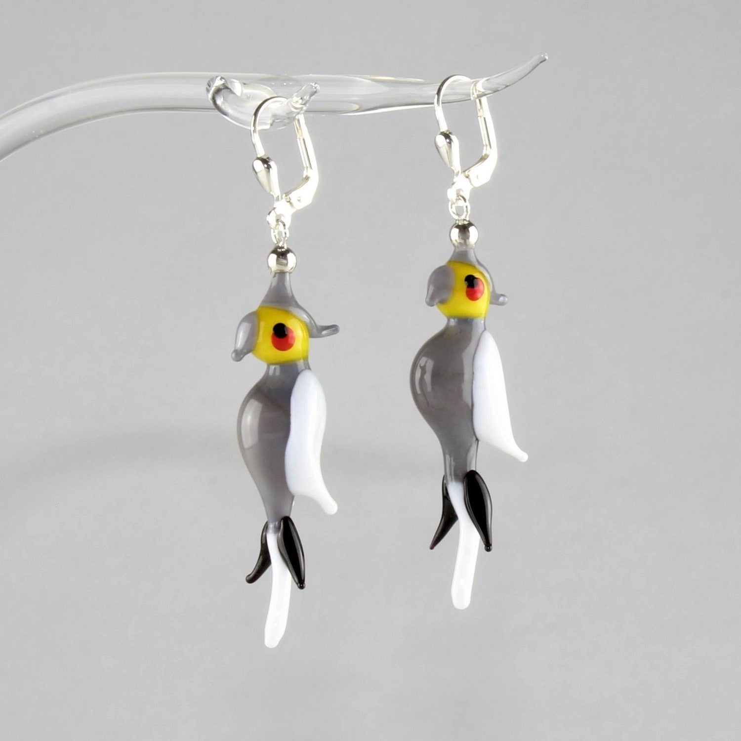 Boucles d'oreilles perroquet "perruche nymphette