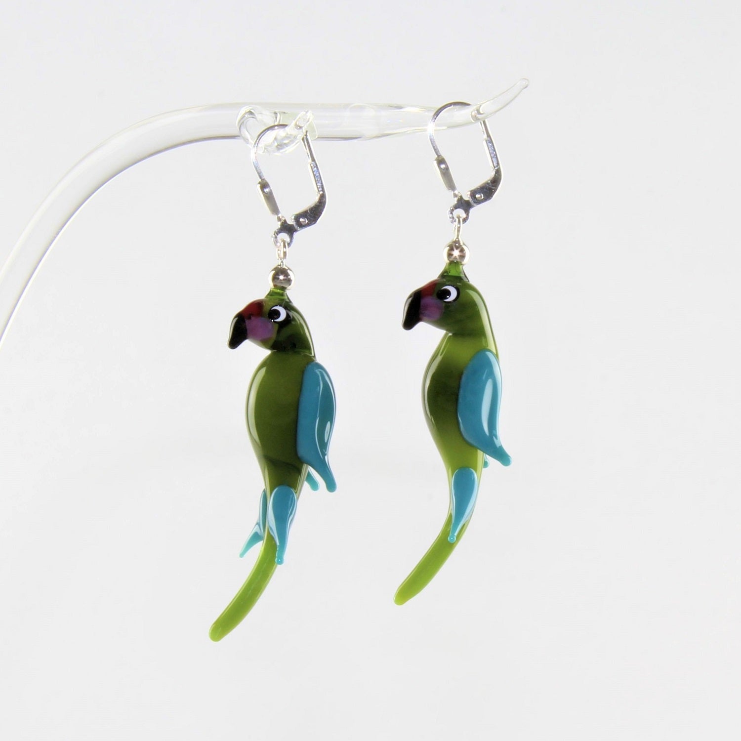 Boucles d'oreilles perroquet "Aras