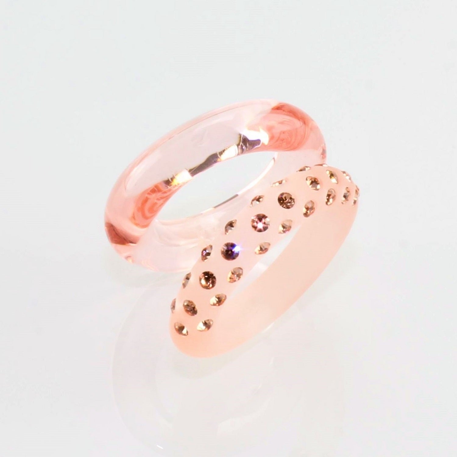 Bague " Brooklyn "vieux rose