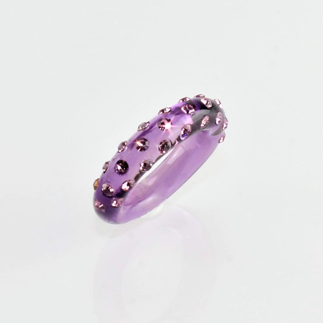 Ring " Brooklyn "Amethyst