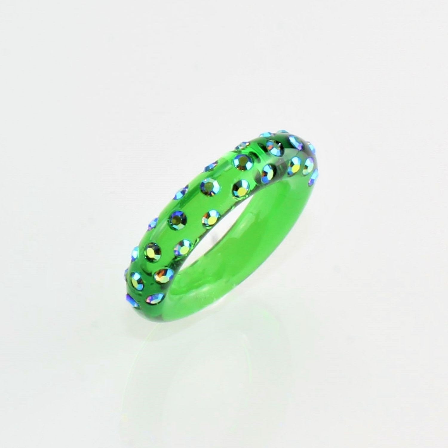 Bague " Brooklyn " Vert mousse