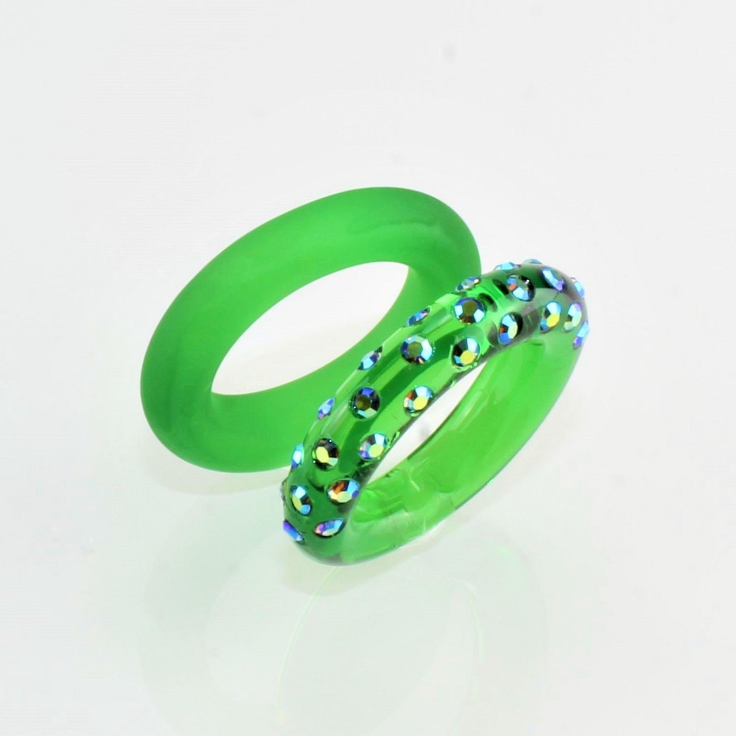Bague " Brooklyn " Vert mousse