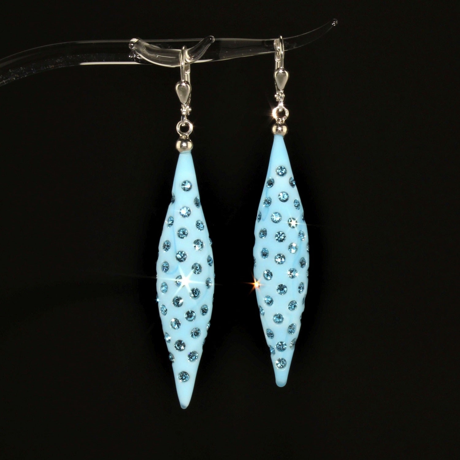 Boucles d'oreilles "Frieda" cristal coloré