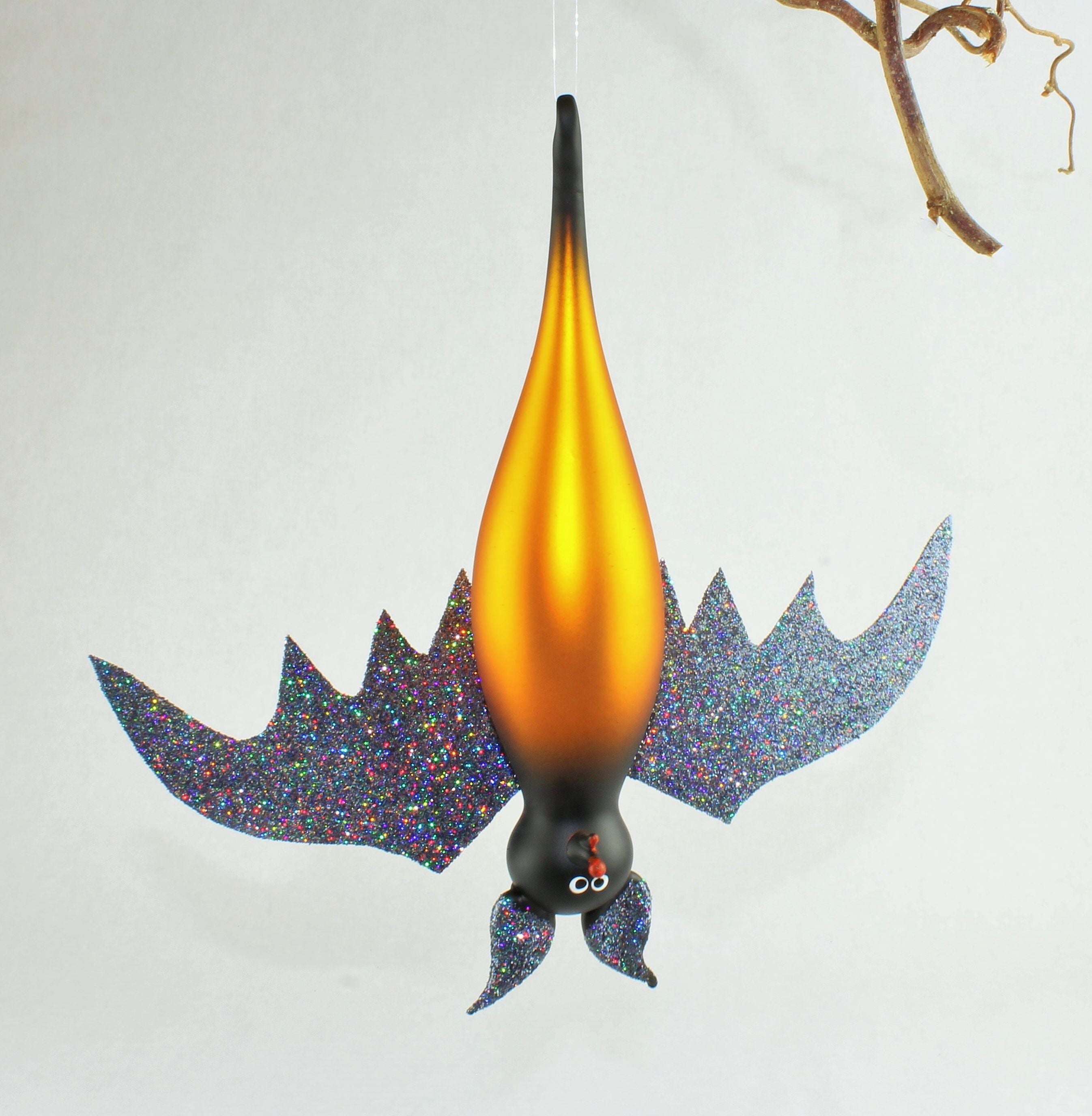 Chauve-souris en verre , grande or