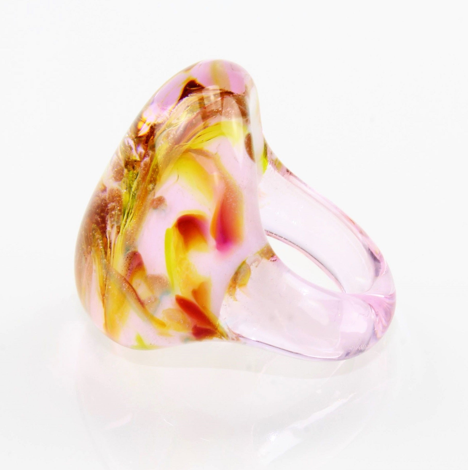 Bague "Madame" rose`marbré
