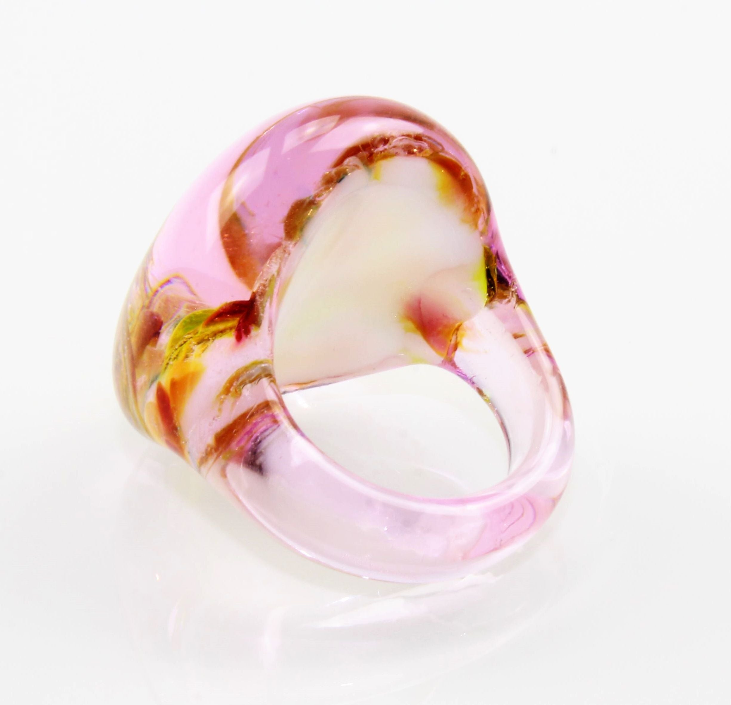 Bague "Madame" rose`marbré