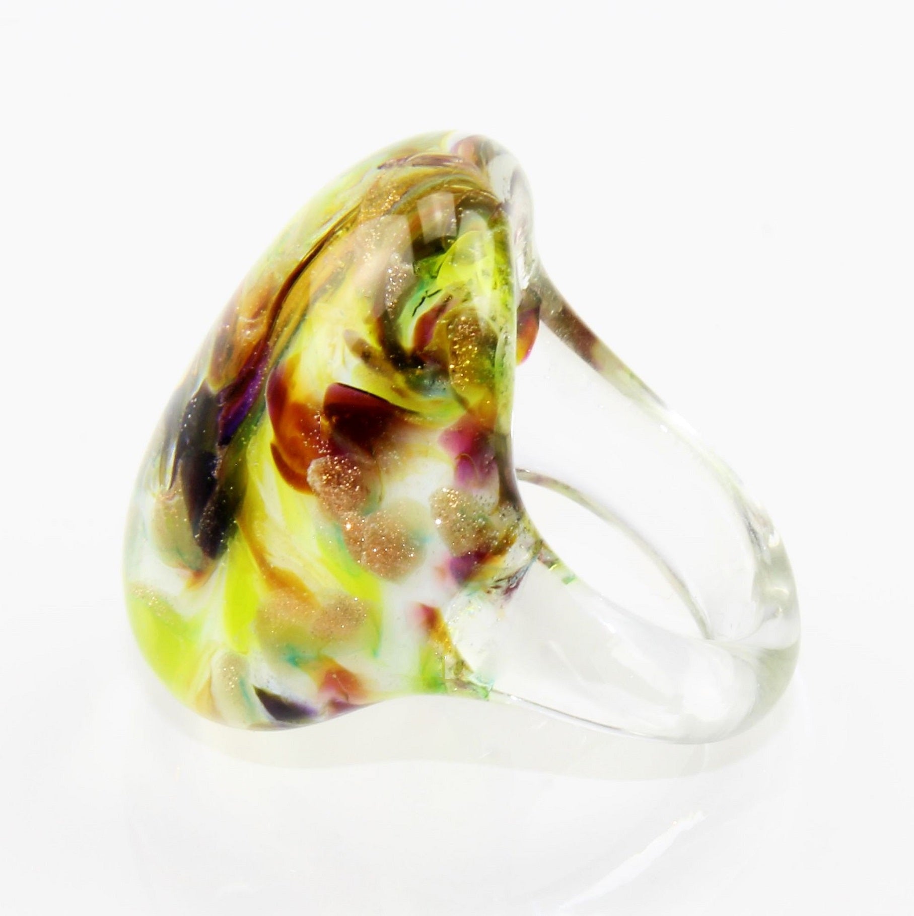 Anello "Madame" colore autunno marmorizzato