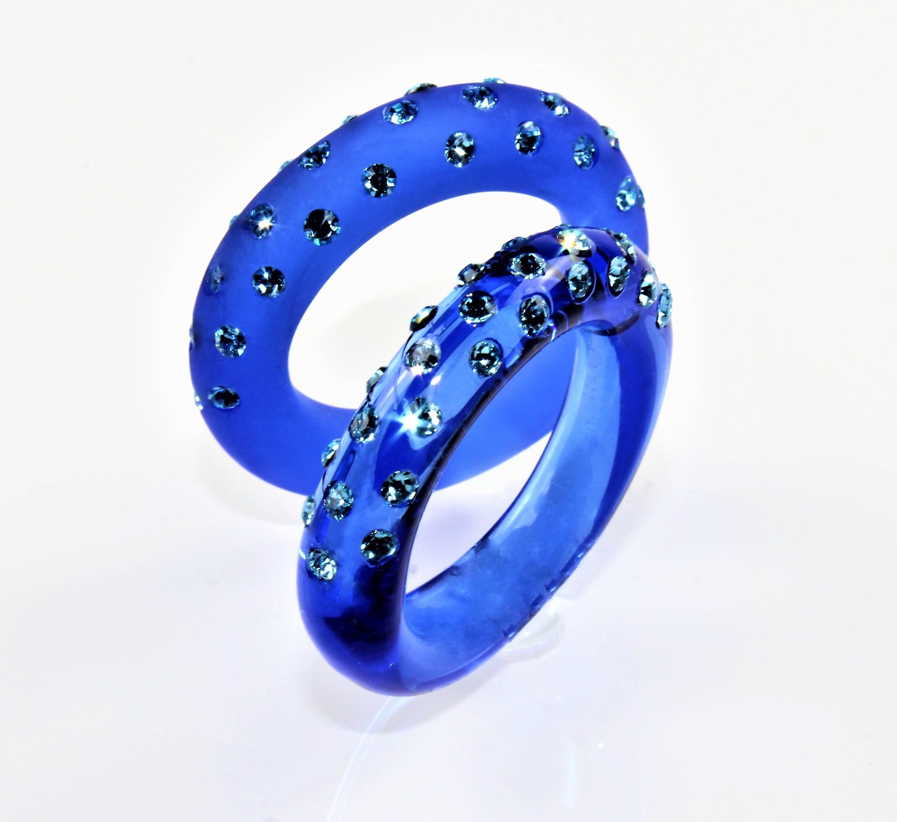 Ring " Brooklyn " Mittelblau