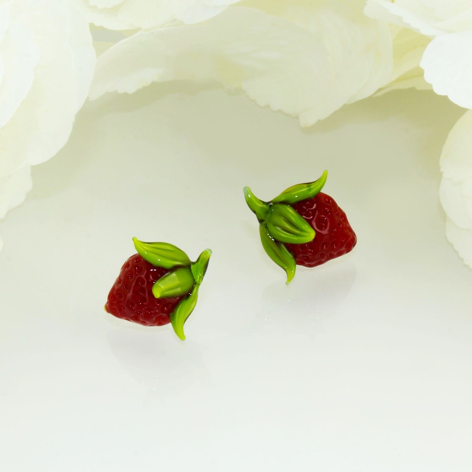 Orecchini a perno "Fragola