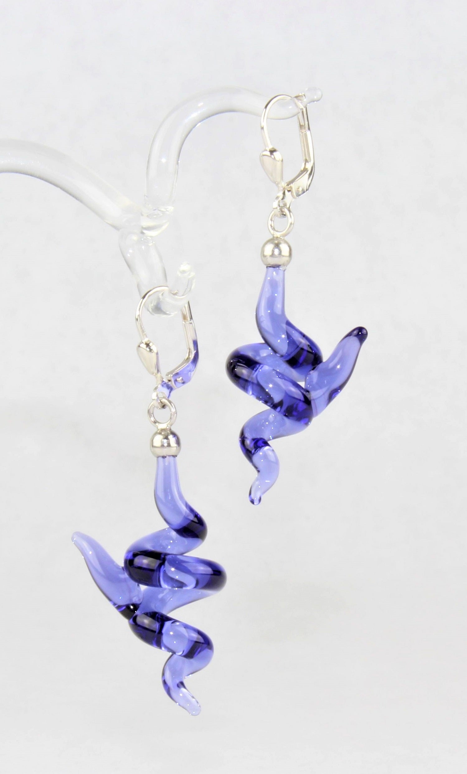 Boucles d'oreilles "Holly" colorées claires , argent 925/000 rhodié
