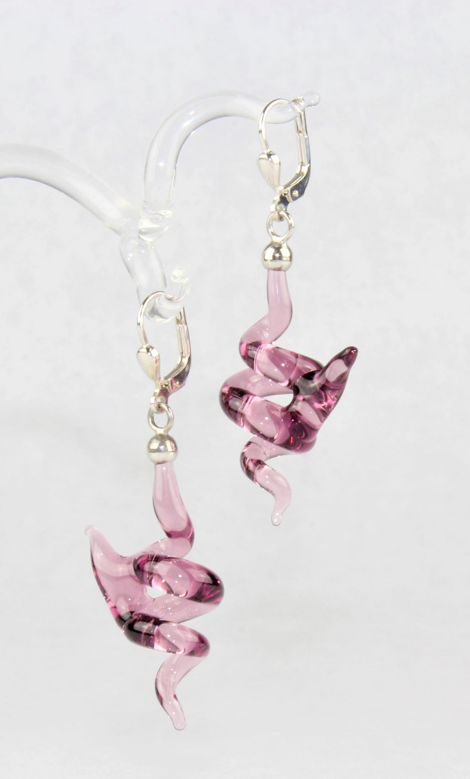 Boucles d'oreilles "Holly" colorées claires , argent 925/000 rhodié