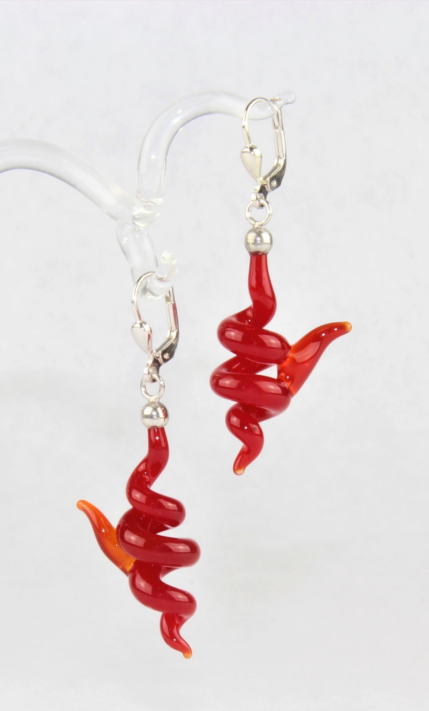Boucles d'oreilles "Holly" colorées claires , argent 925/000 rhodié