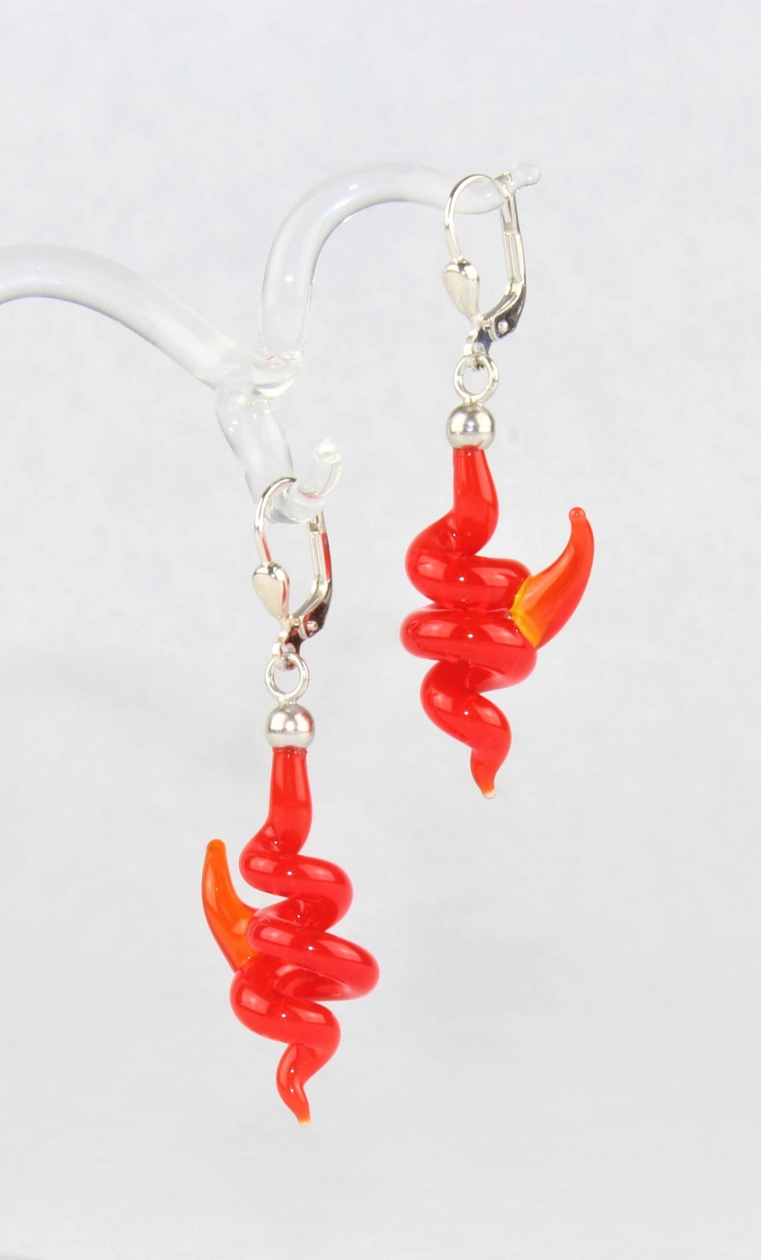 Boucles d'oreilles "Holly" colorées claires , argent 925/000 rhodié