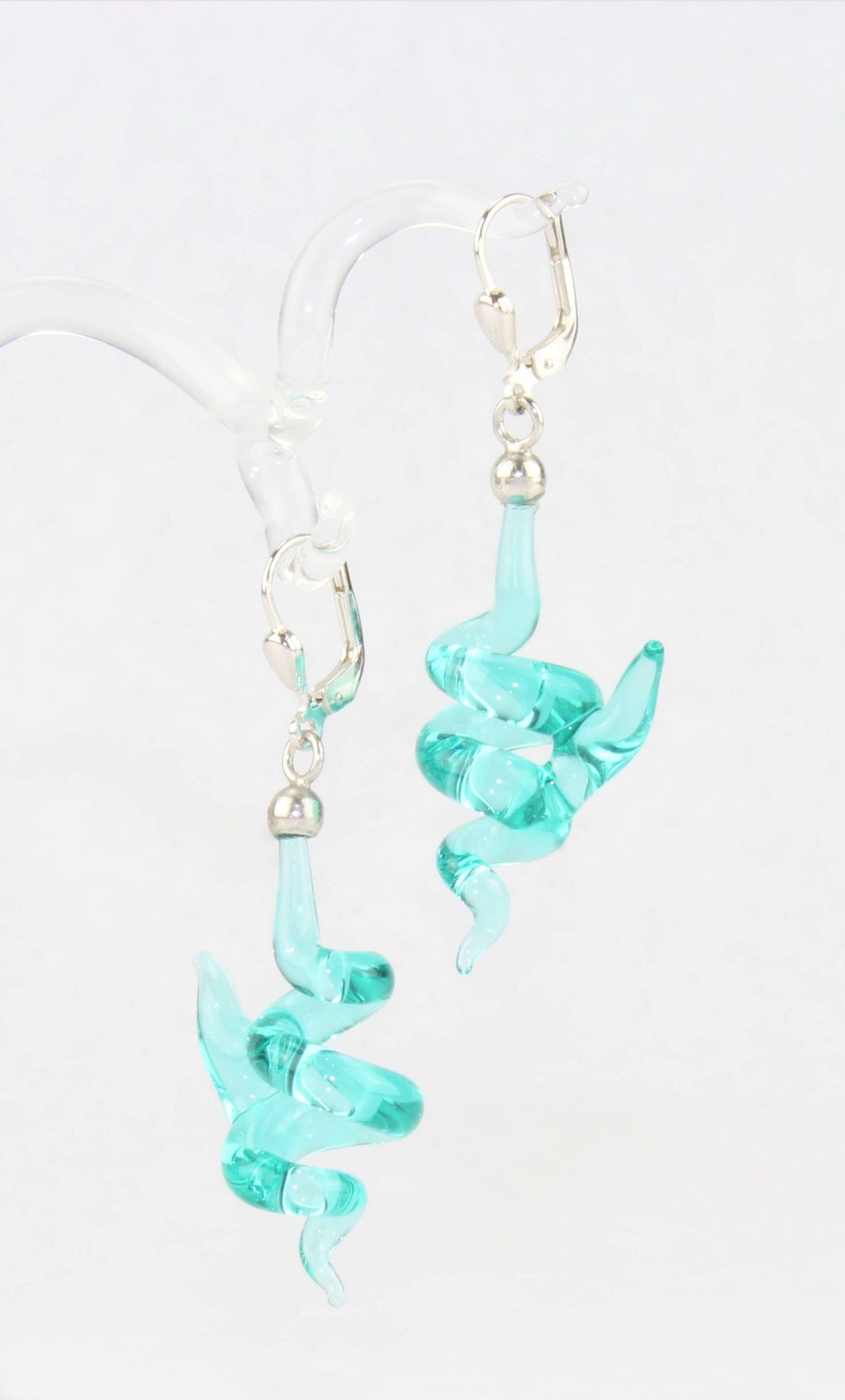 Boucles d'oreilles "Holly" colorées claires , argent 925/000 rhodié