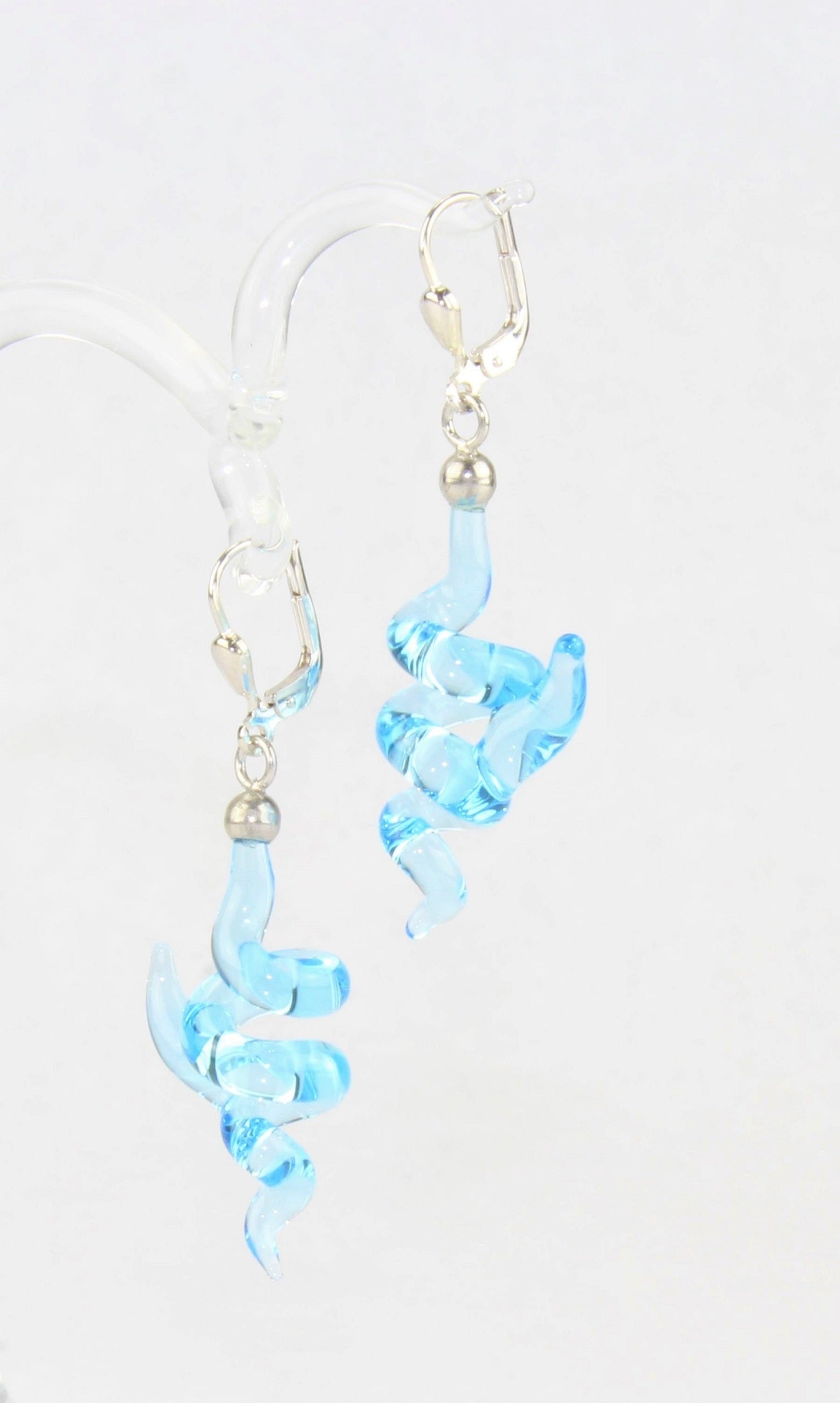 Boucles d'oreilles "Holly" colorées claires , argent 925/000 rhodié