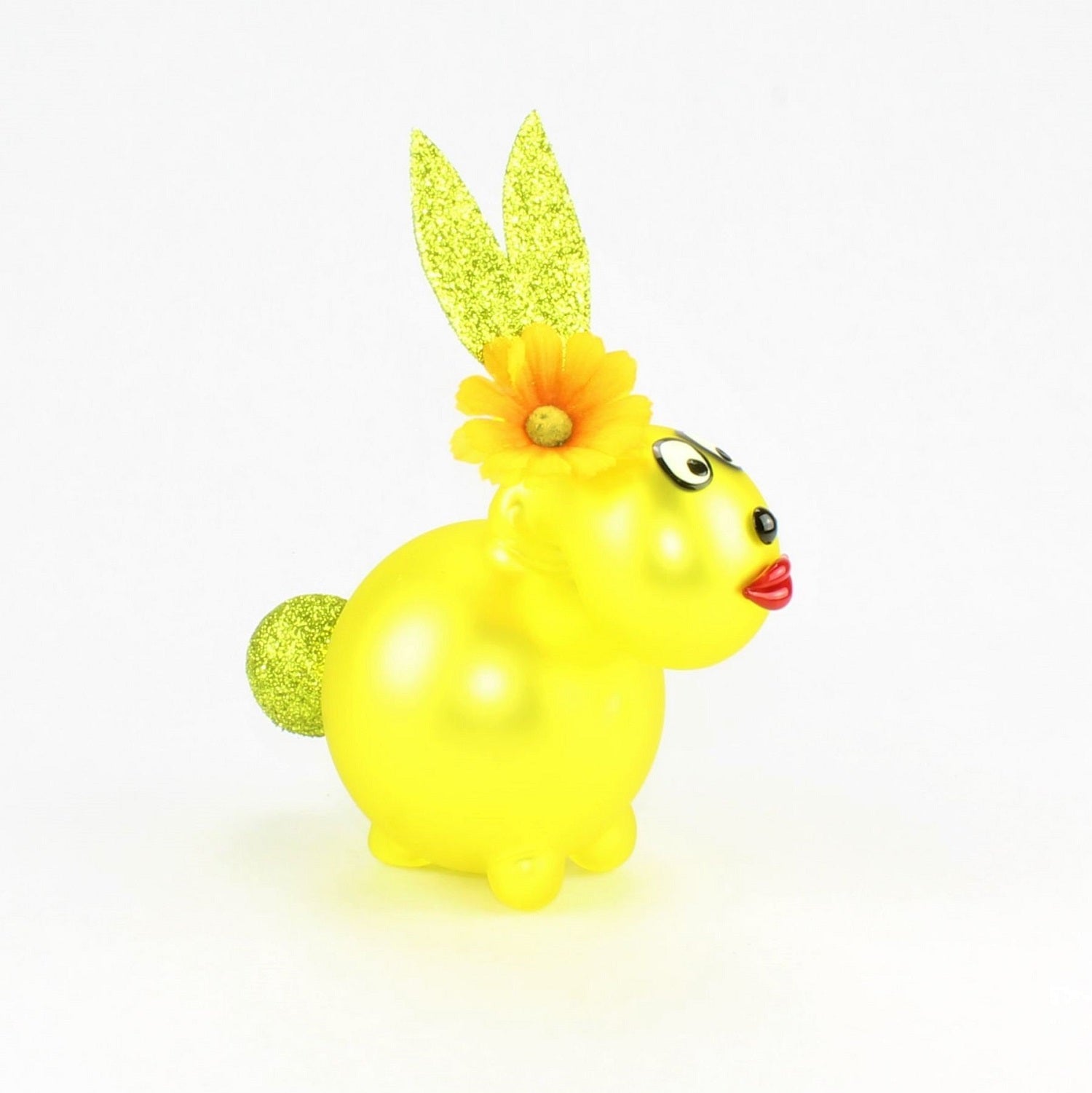 Matte citroenhaas met en zonder kusmondje, met decoratie, borosilicaatglas 3,3 Duran