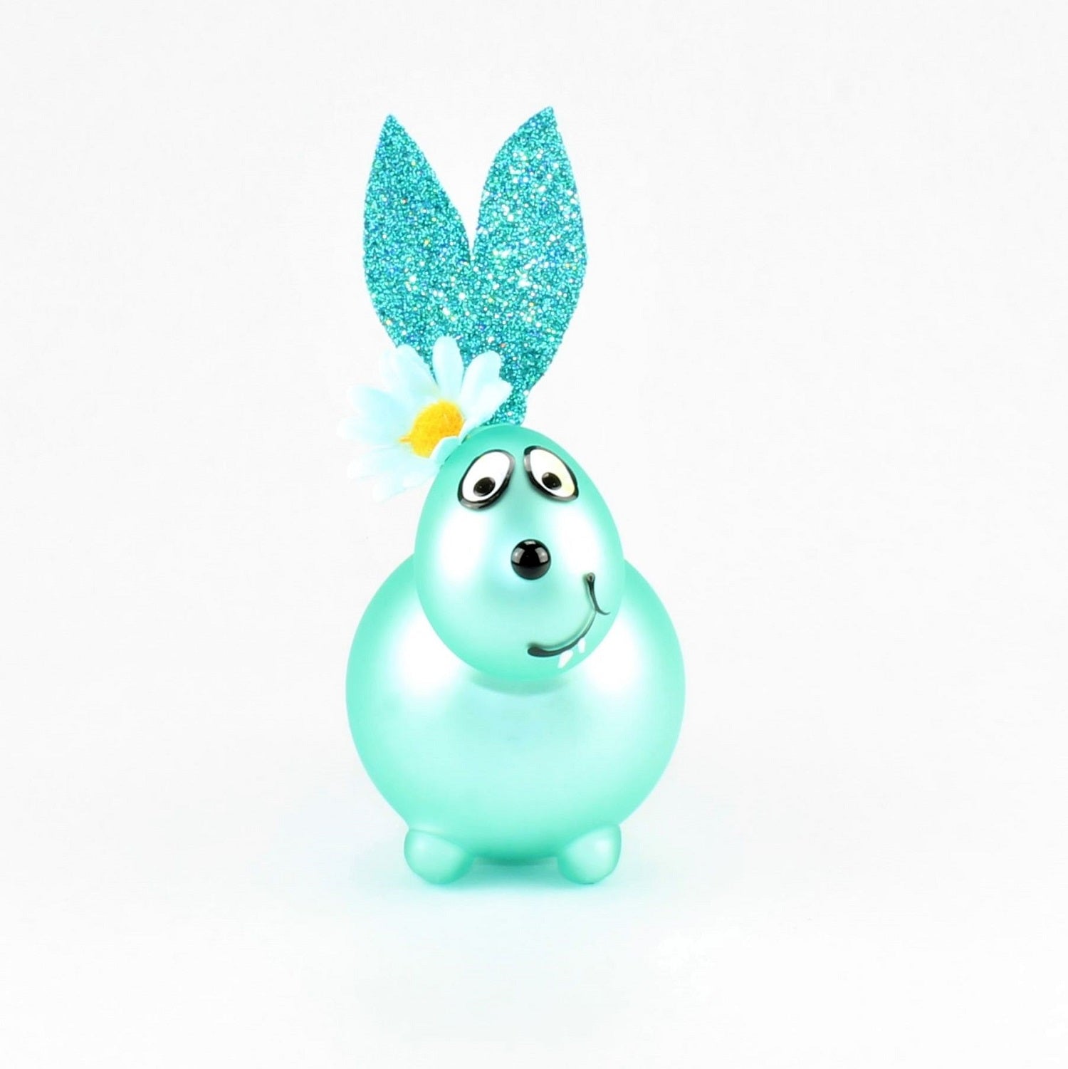 Lapin Malachite mat avec et sans bouche à baiser, avec décoration, verre borosilicaté 3.3 Duran