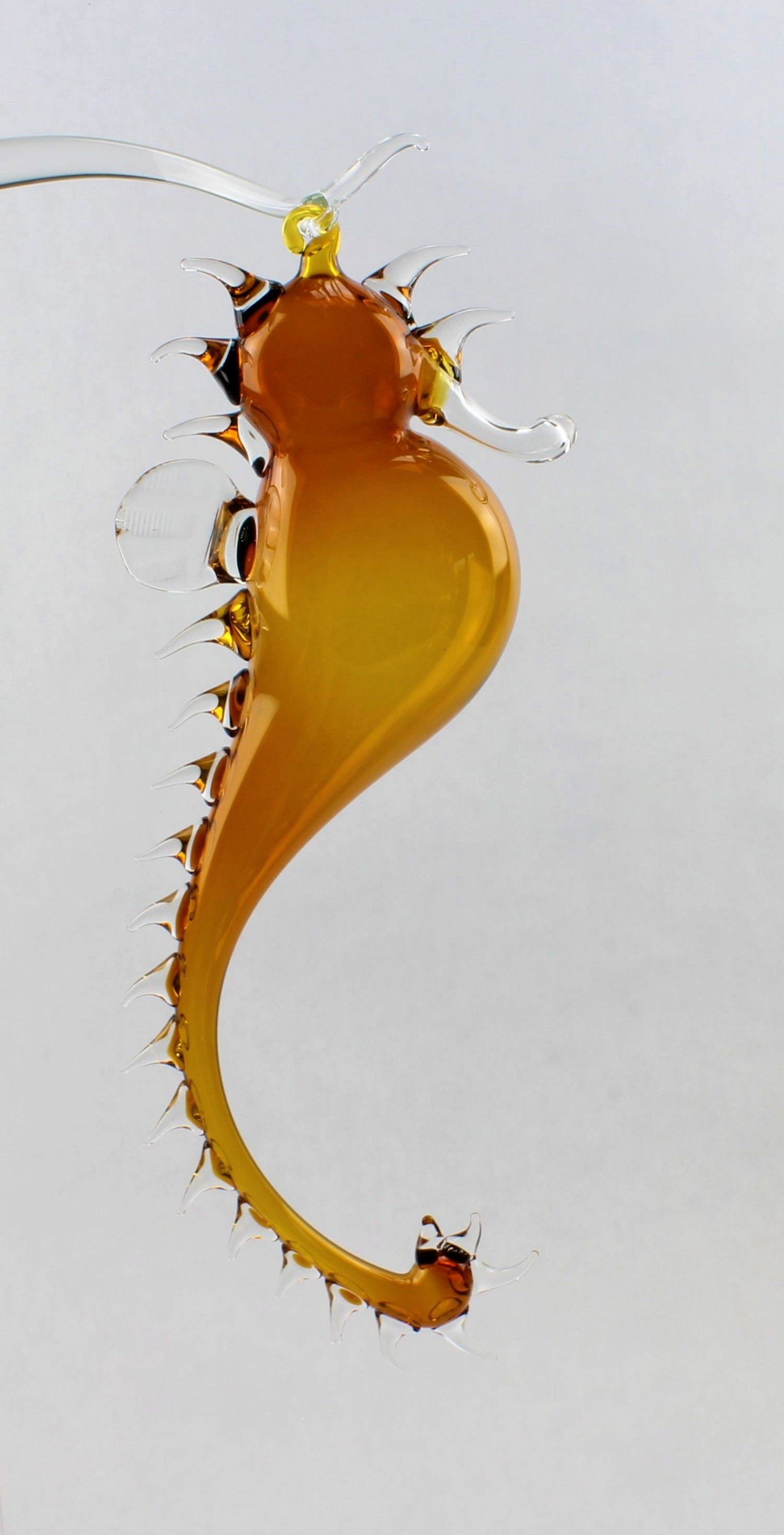 Seepferdchen, Kristall farbig , 20-22 cm , Material Borosilikatglas