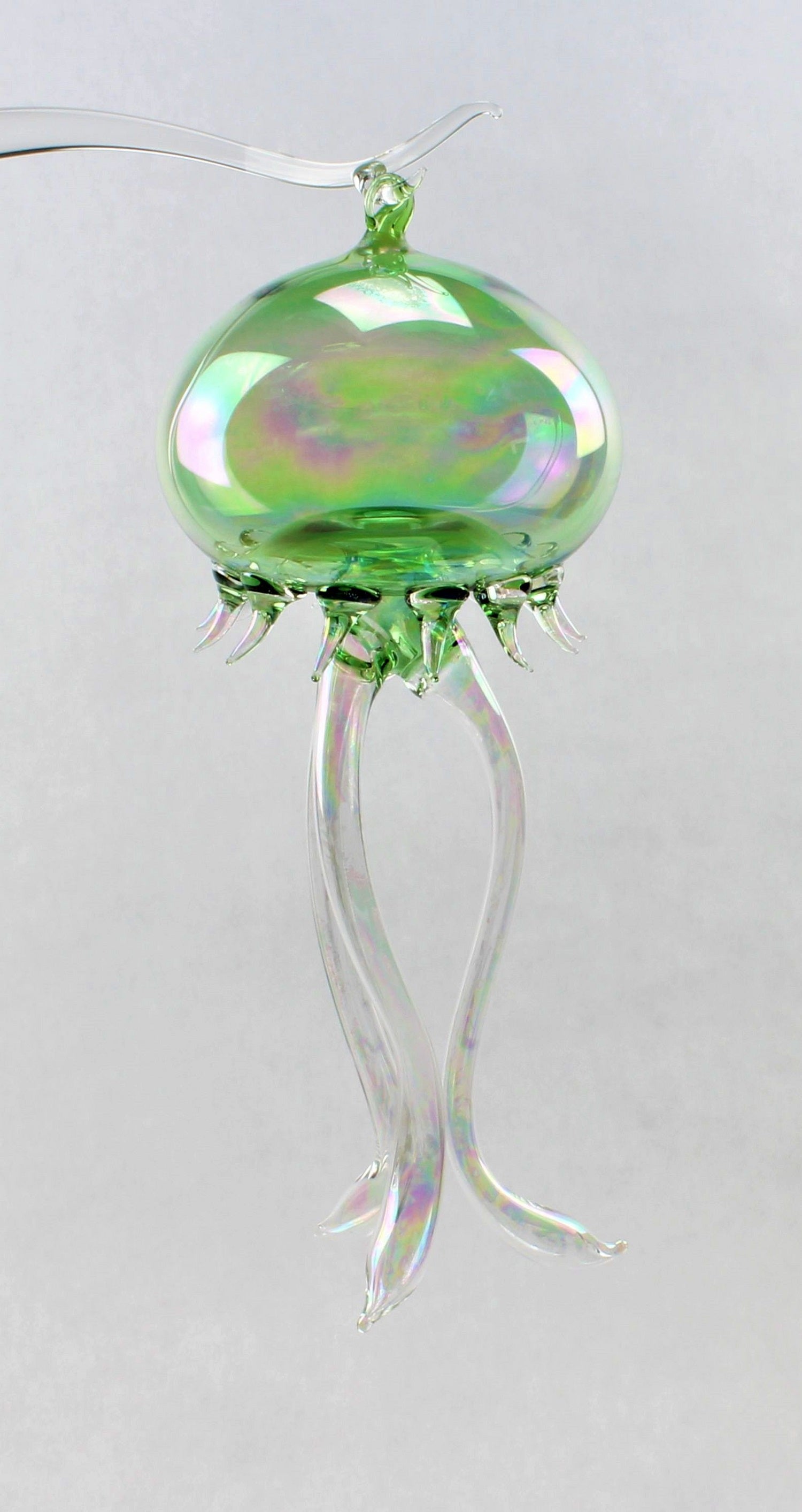 Medusa, color cristallo, lunghezza 20-22 cm, materiale: vetro borosilicato