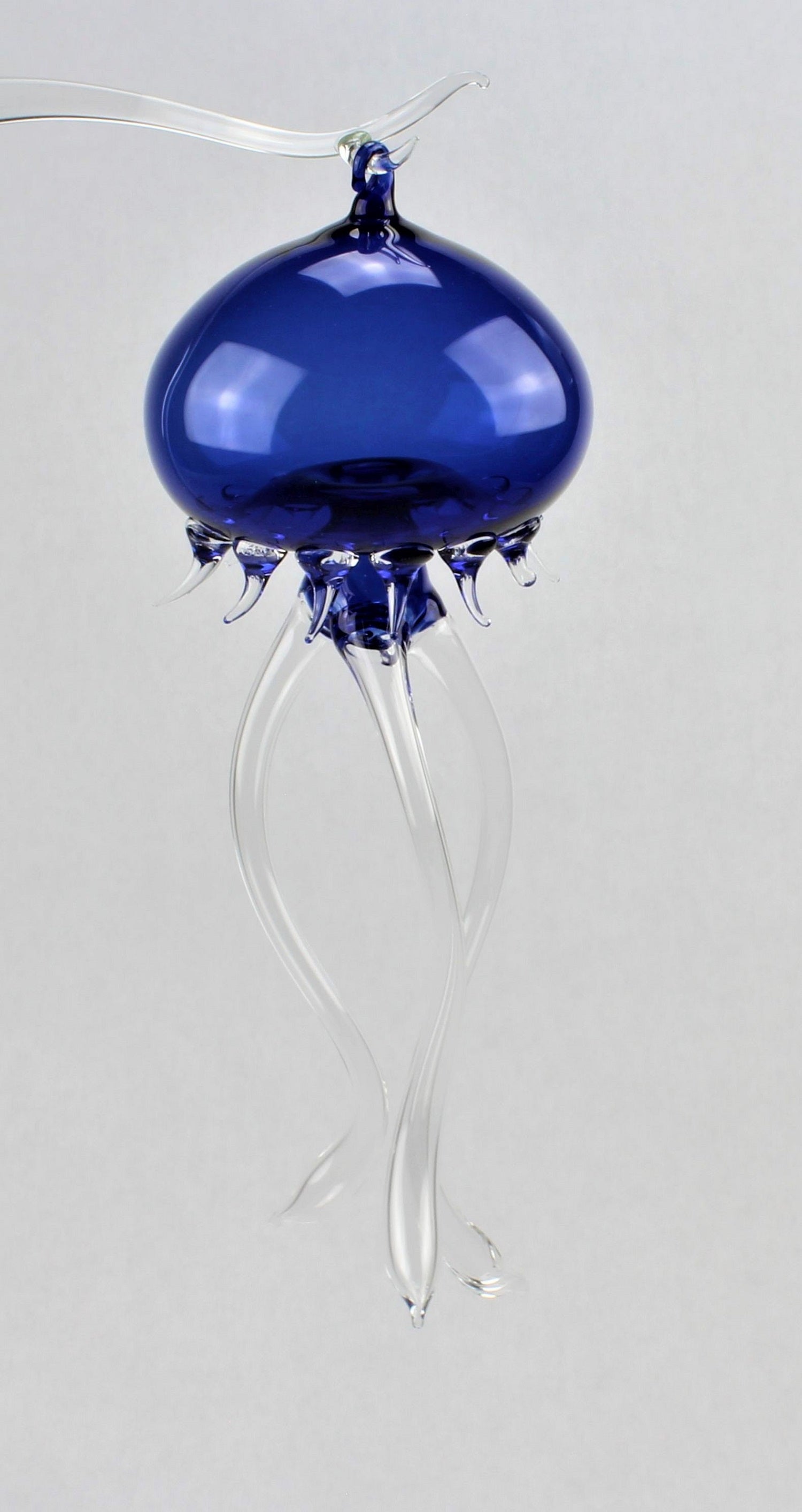 Medusa, color cristallo, lunghezza 20-22 cm, materiale: vetro borosilicato