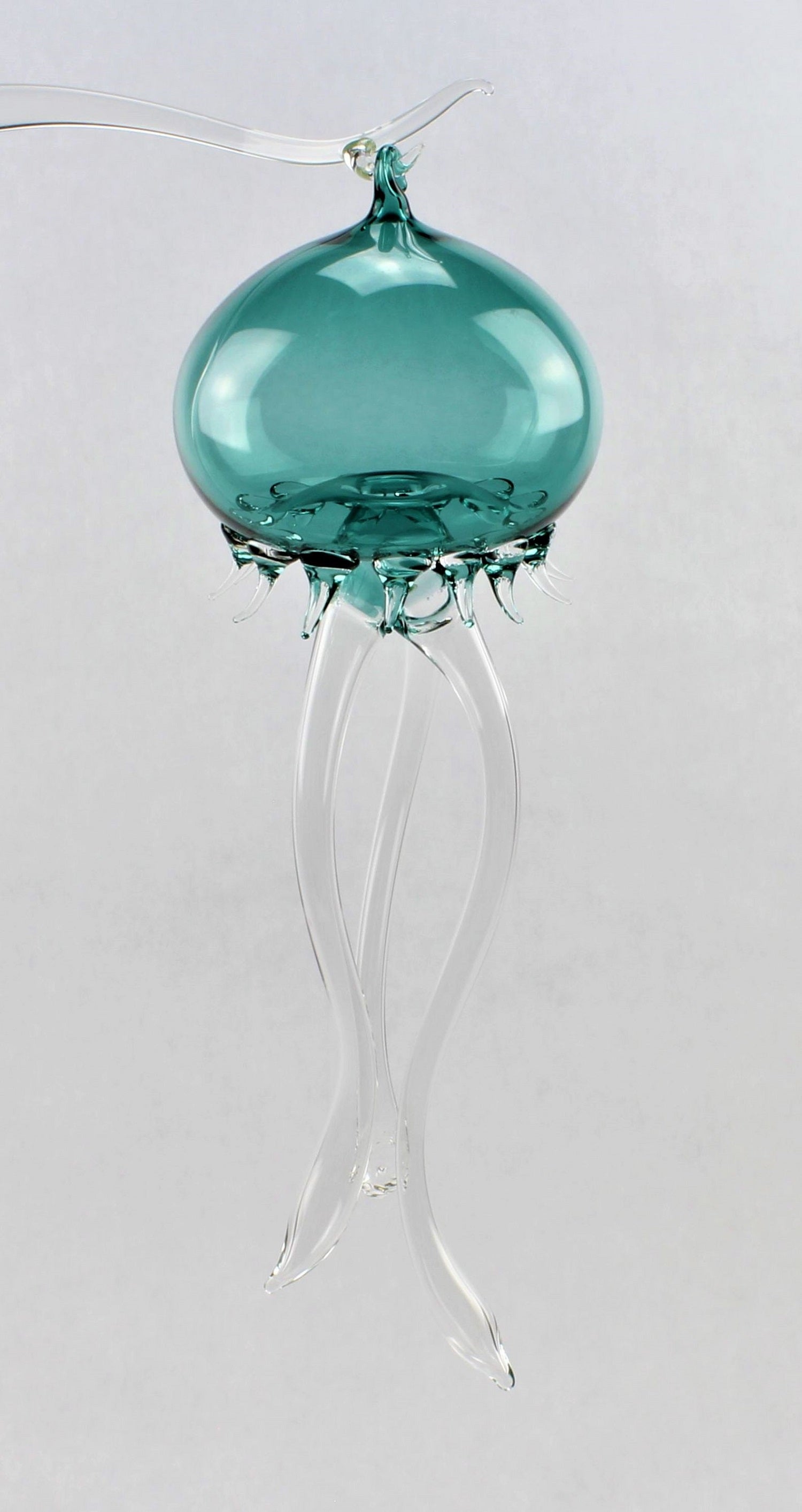 Medusa, color cristallo, lunghezza 20-22 cm, materiale: vetro borosilicato