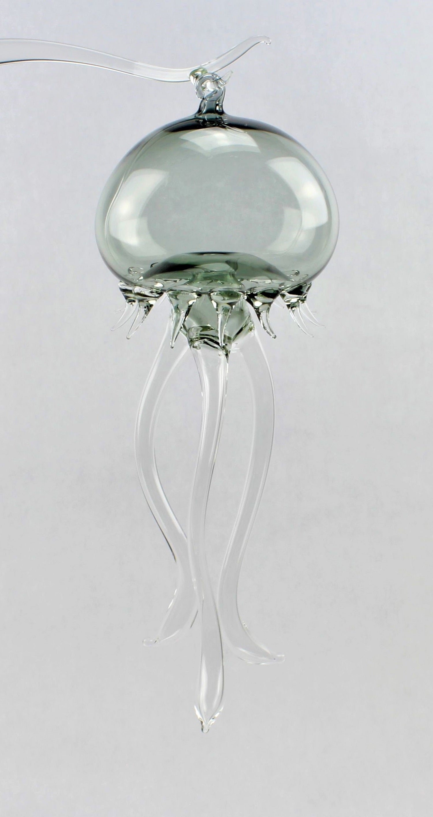 Medusa, color cristallo, lunghezza 20-22 cm, materiale: vetro borosilicato